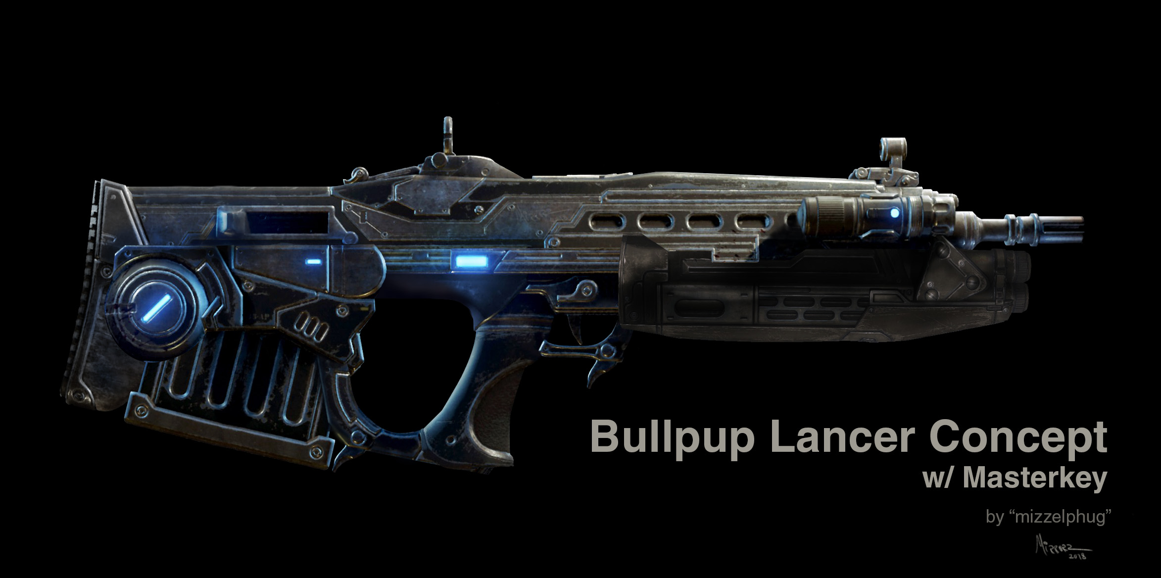 Can you imagine the lancer assault rifle, classic or new style, without