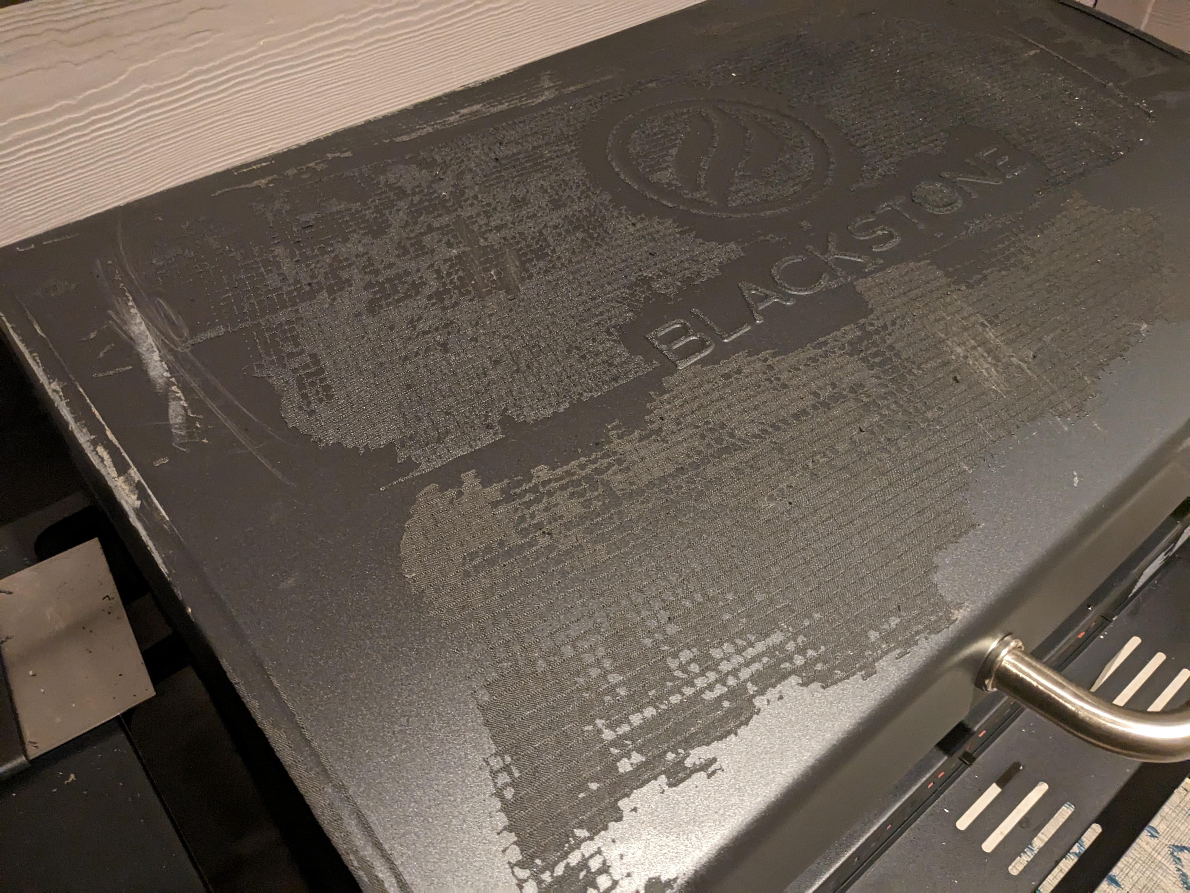 Melted Grill Cover to Hood r/blackstonegriddle