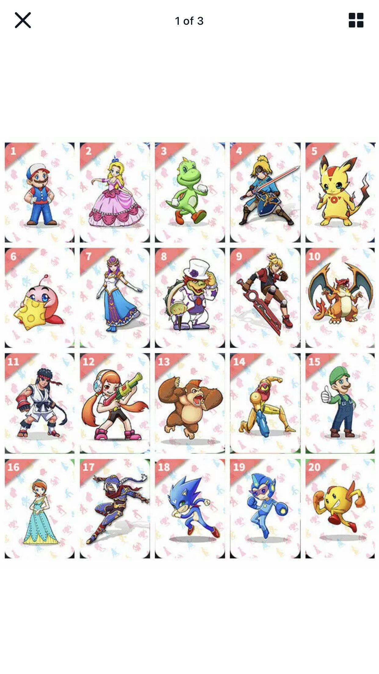 These smash bros amiibo cards you can buy on eBay really make me