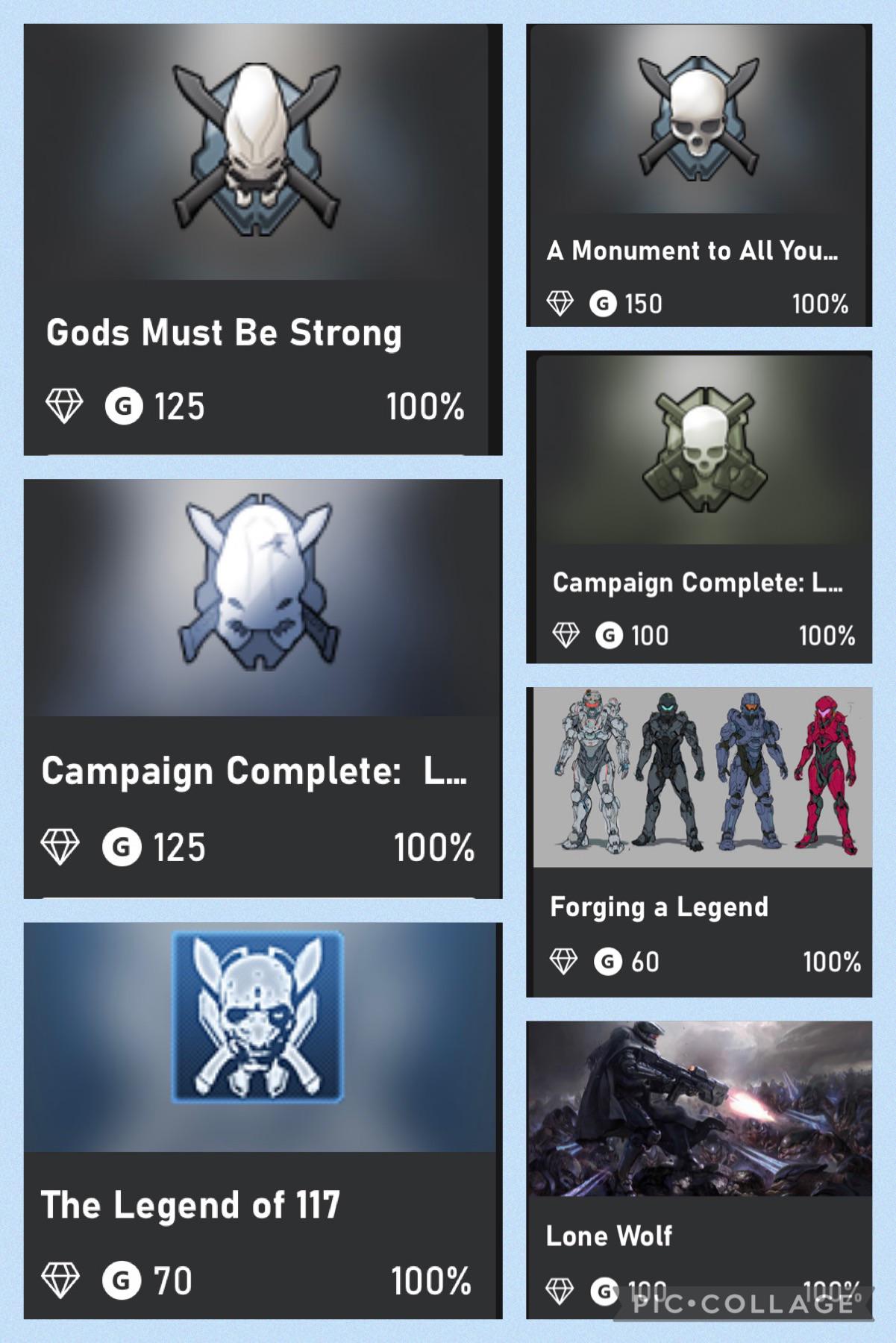 7 Legendary achievements r/halo