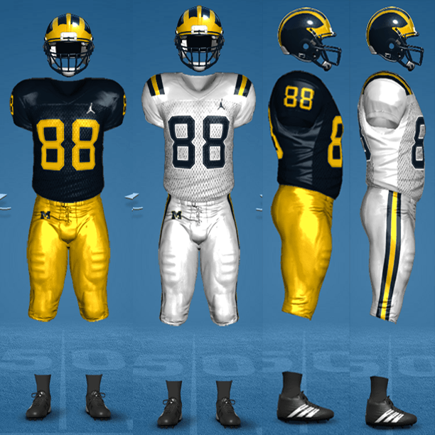 Michigan 2016 Jordan Uniforms [Team Builder] r/NCAAFBseries
