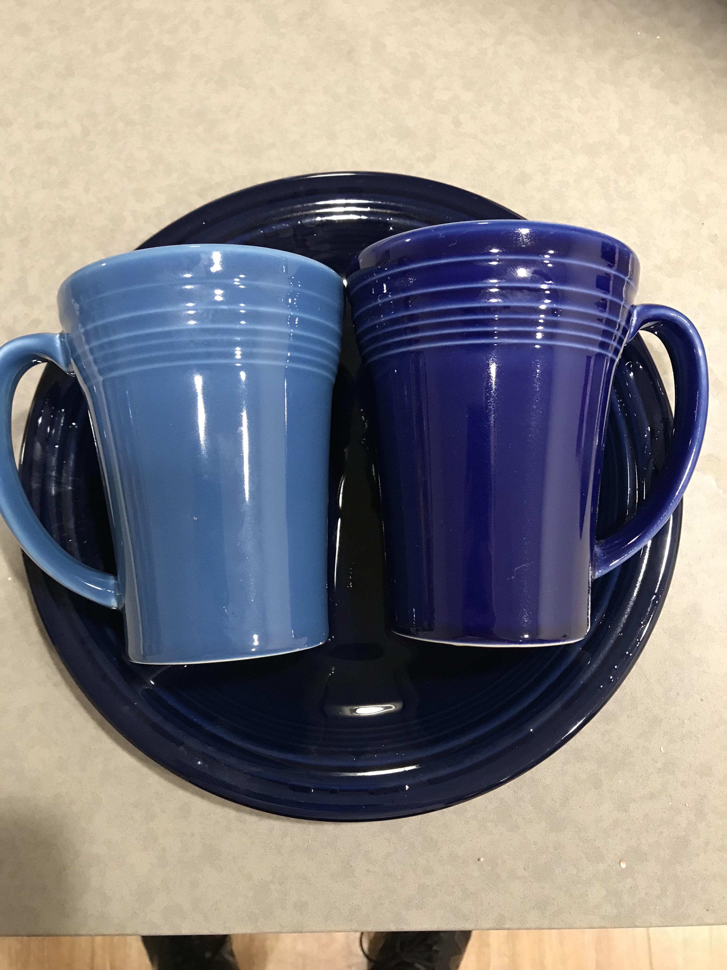 The Fiesta Blues Cobalt, Lapis, Twilight r/Fiestaware