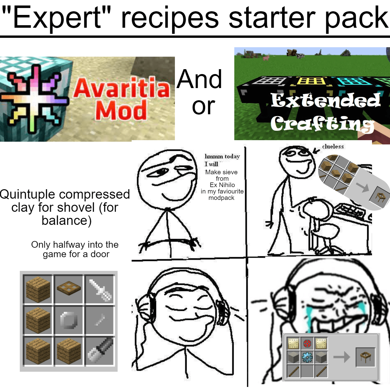 'Expert Recipes' Starter Pack r/feedthememes