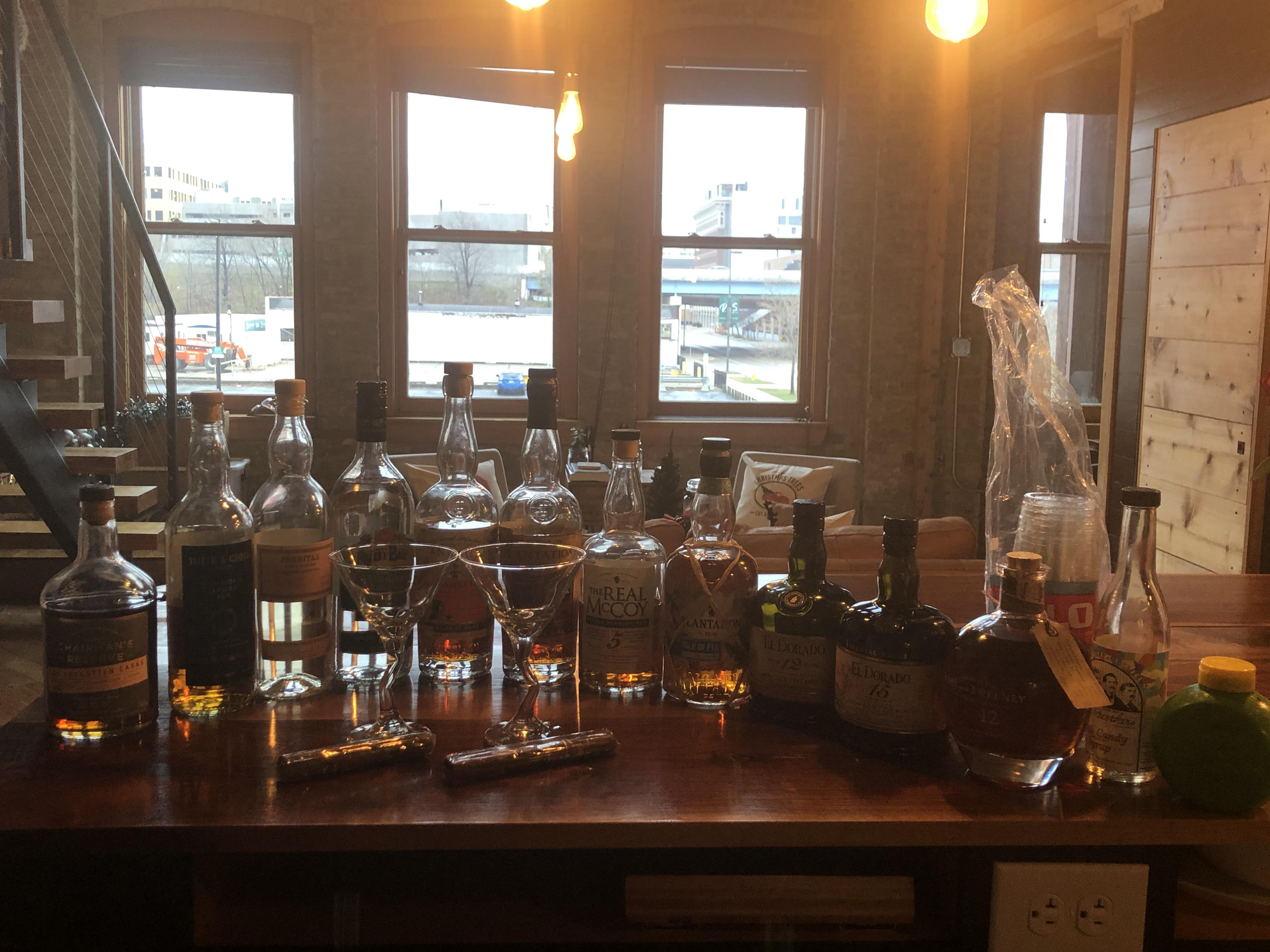 Happy thanksgiving from my rum bar to yours! We’re having daiquiris