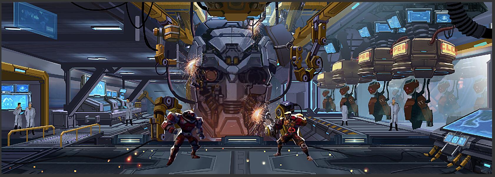 New concept art for the fighting stage (R&D Center). r/MetalRevolution