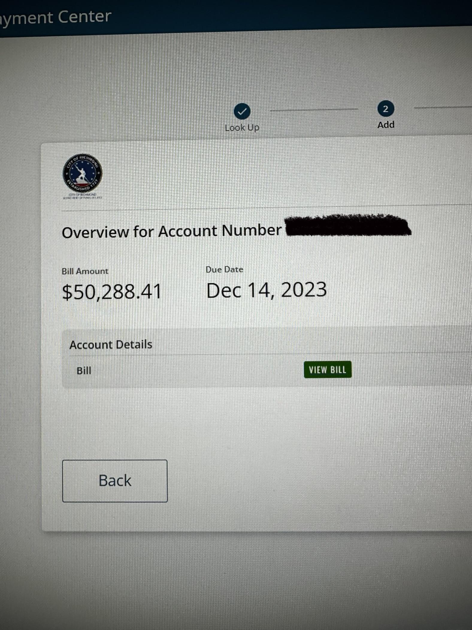 What I saw when I logged on to pay my water bill this morning… r/rva