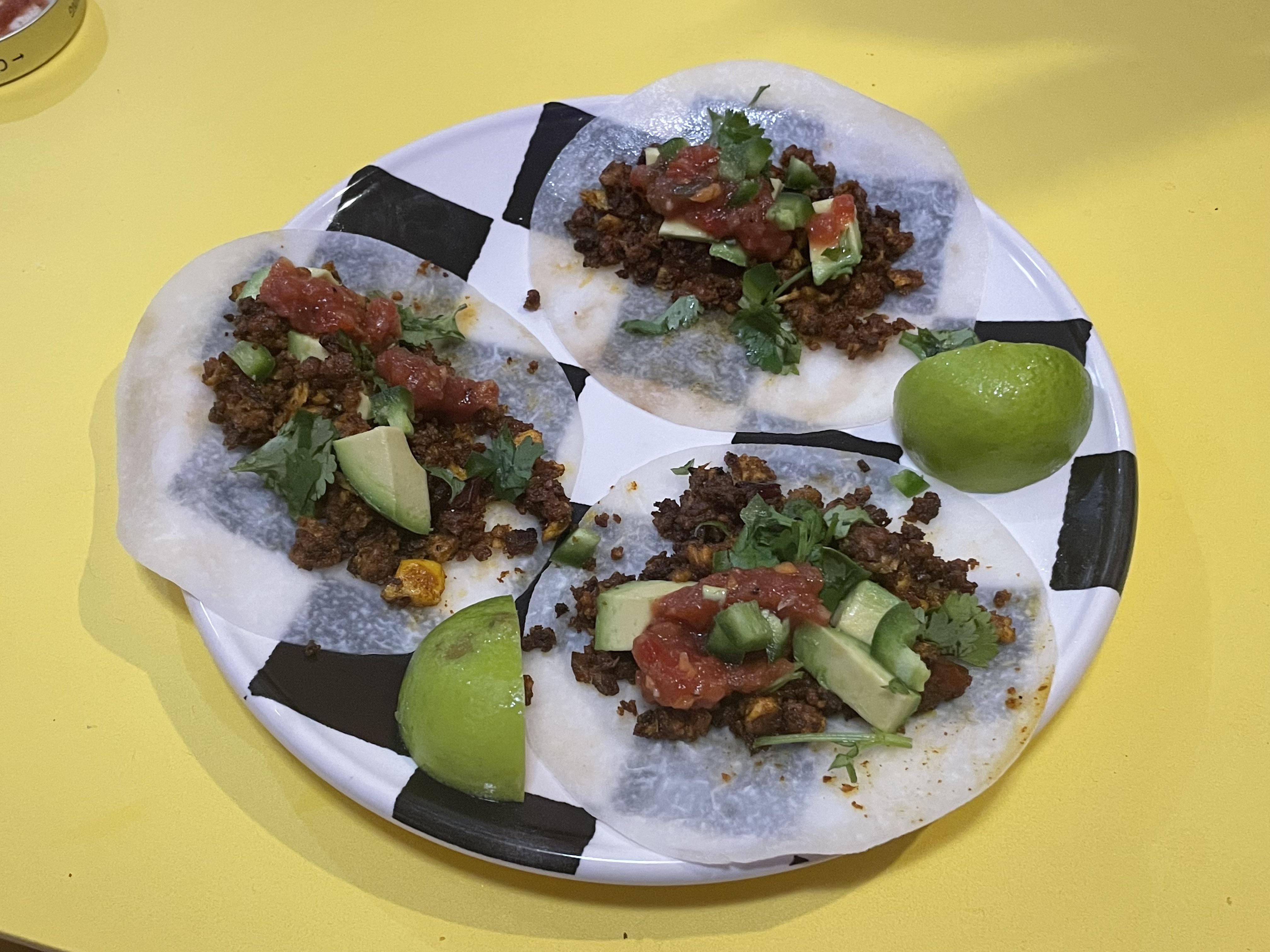 R1D7 These Jicama wrap breakfast tacos impressed my Texan partner… r