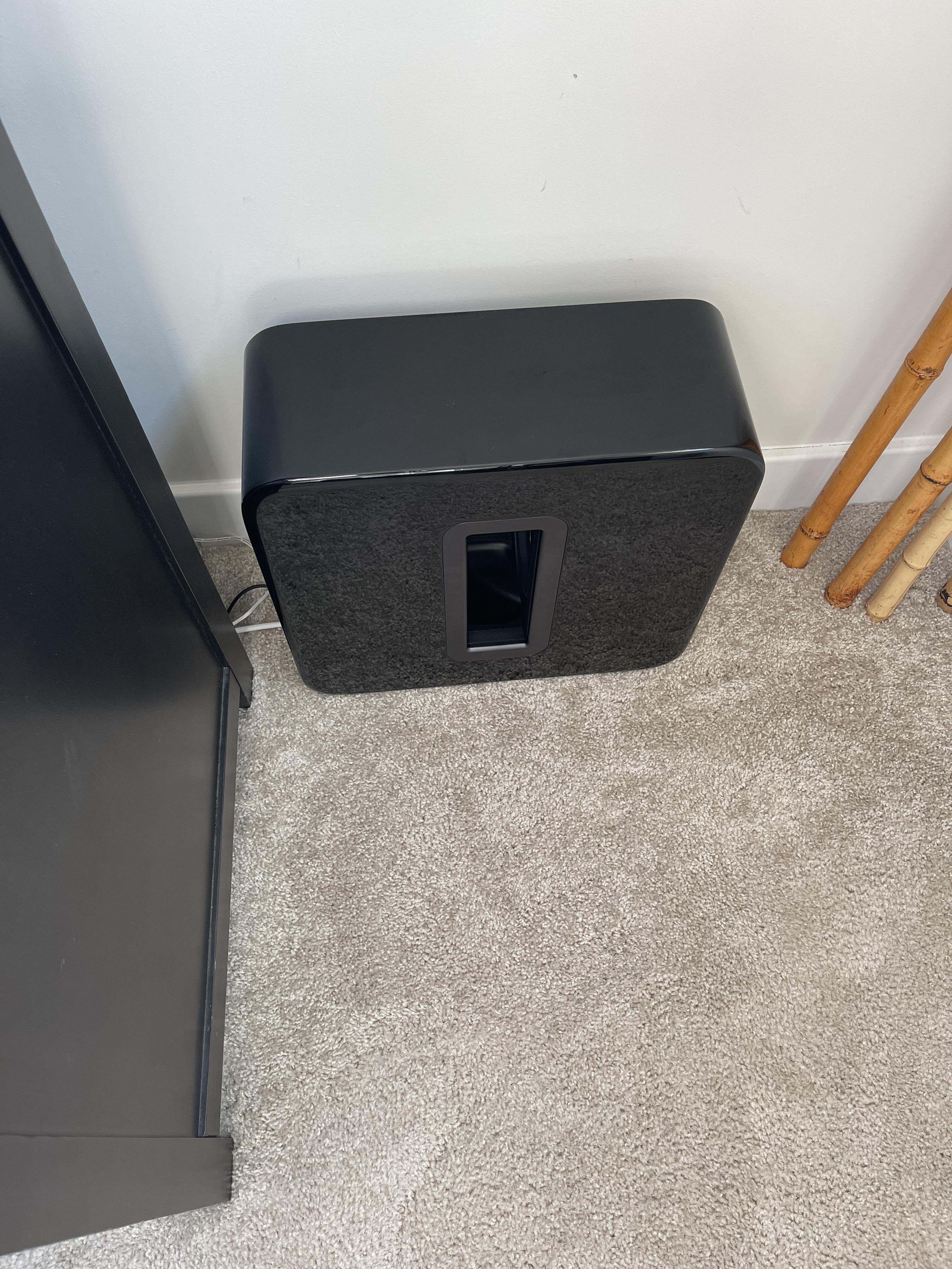 Sub placement? Turned 90 deg better? Pull away from wall? r/sonos