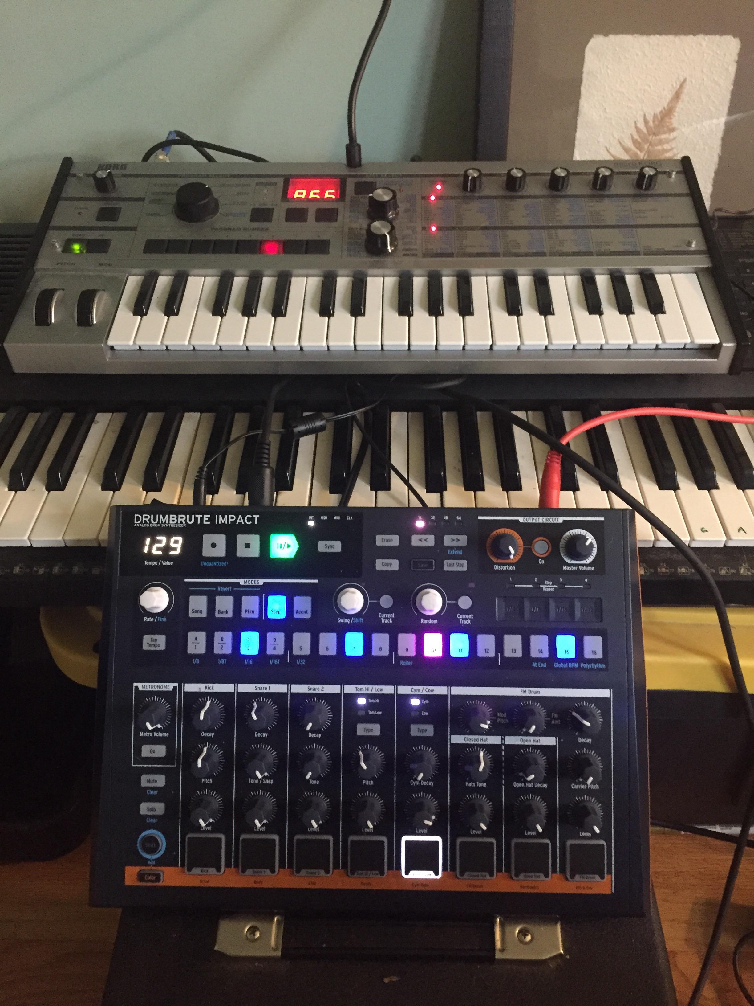 Can any one help me figure out how to sync these two via midi? More