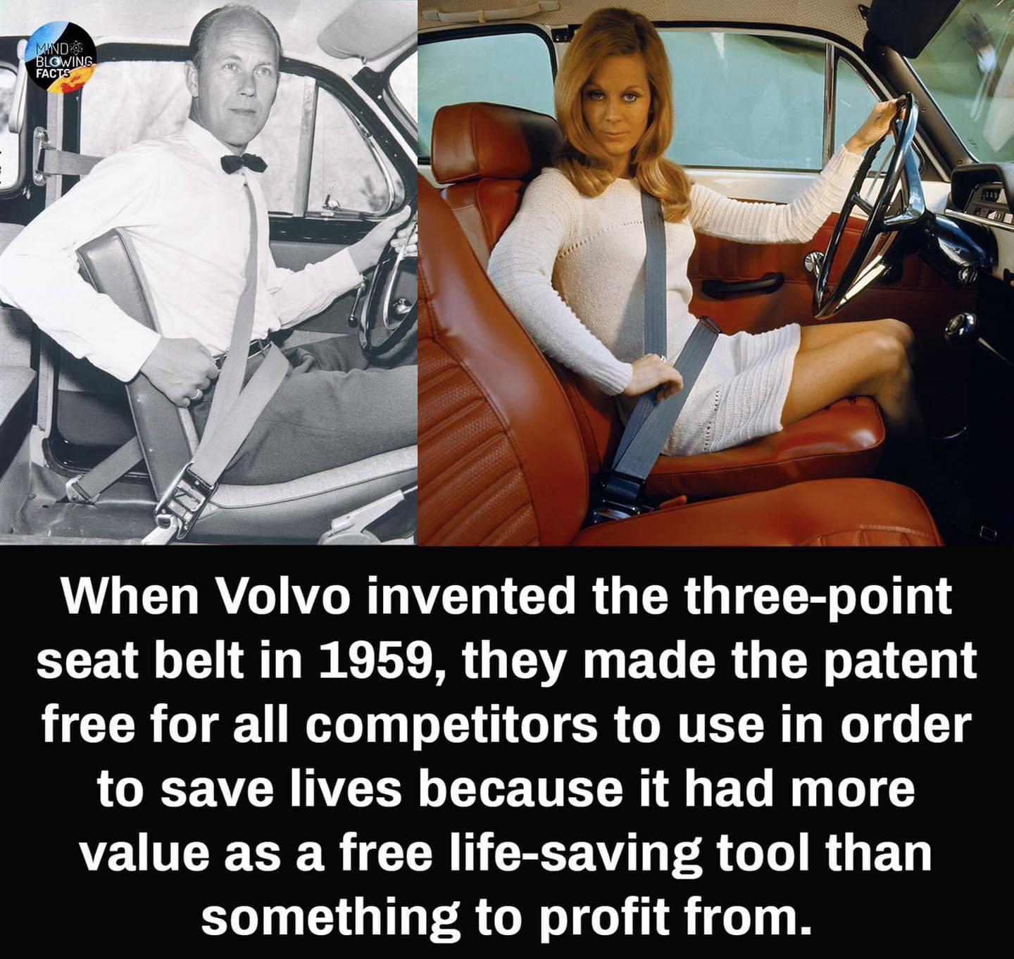 Volvo invented the threepoint seat belt in 1959 r/Damnthatsinteresting