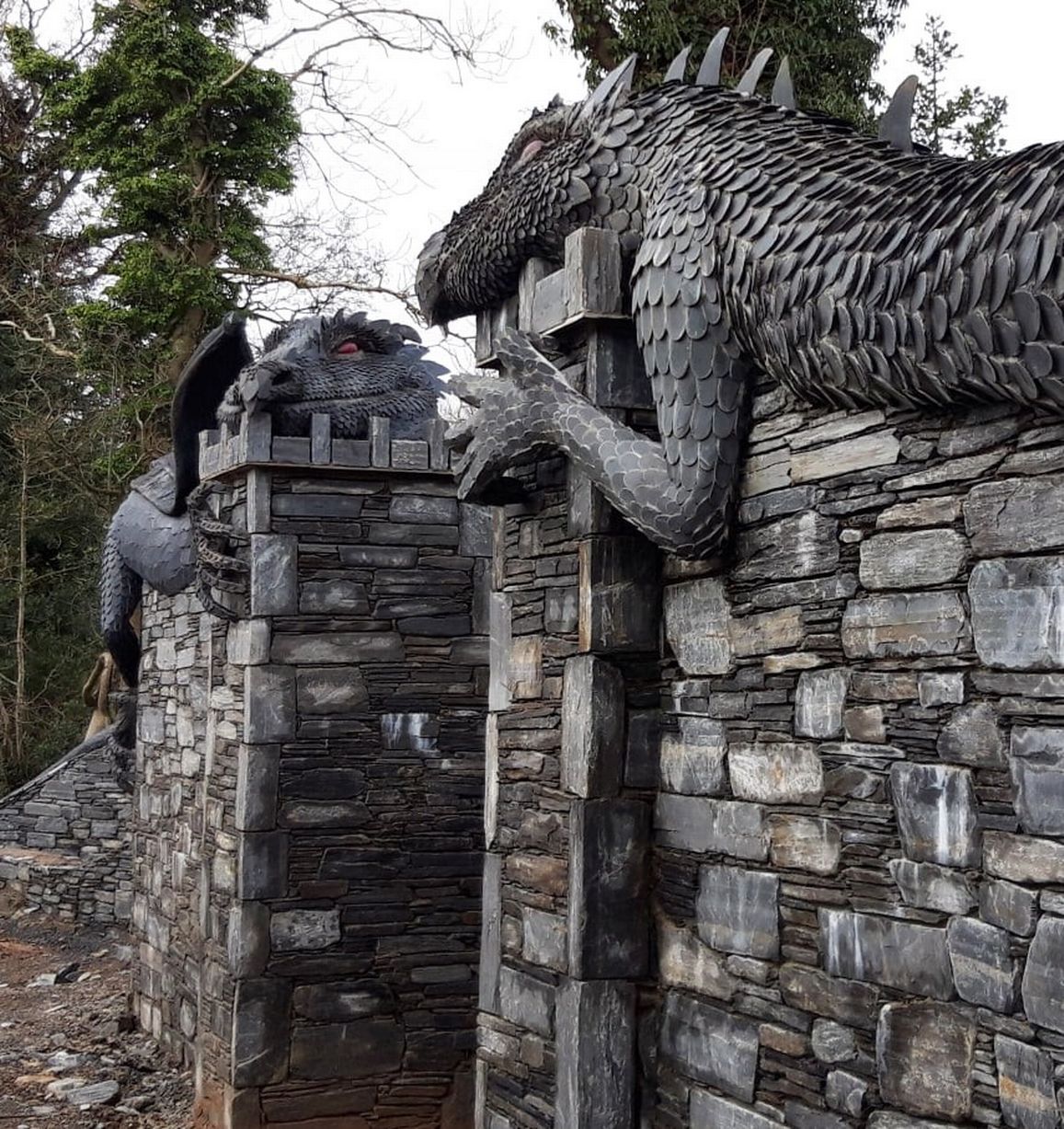 The entrance of a new house being built in my city (Belfast, N. Ireland