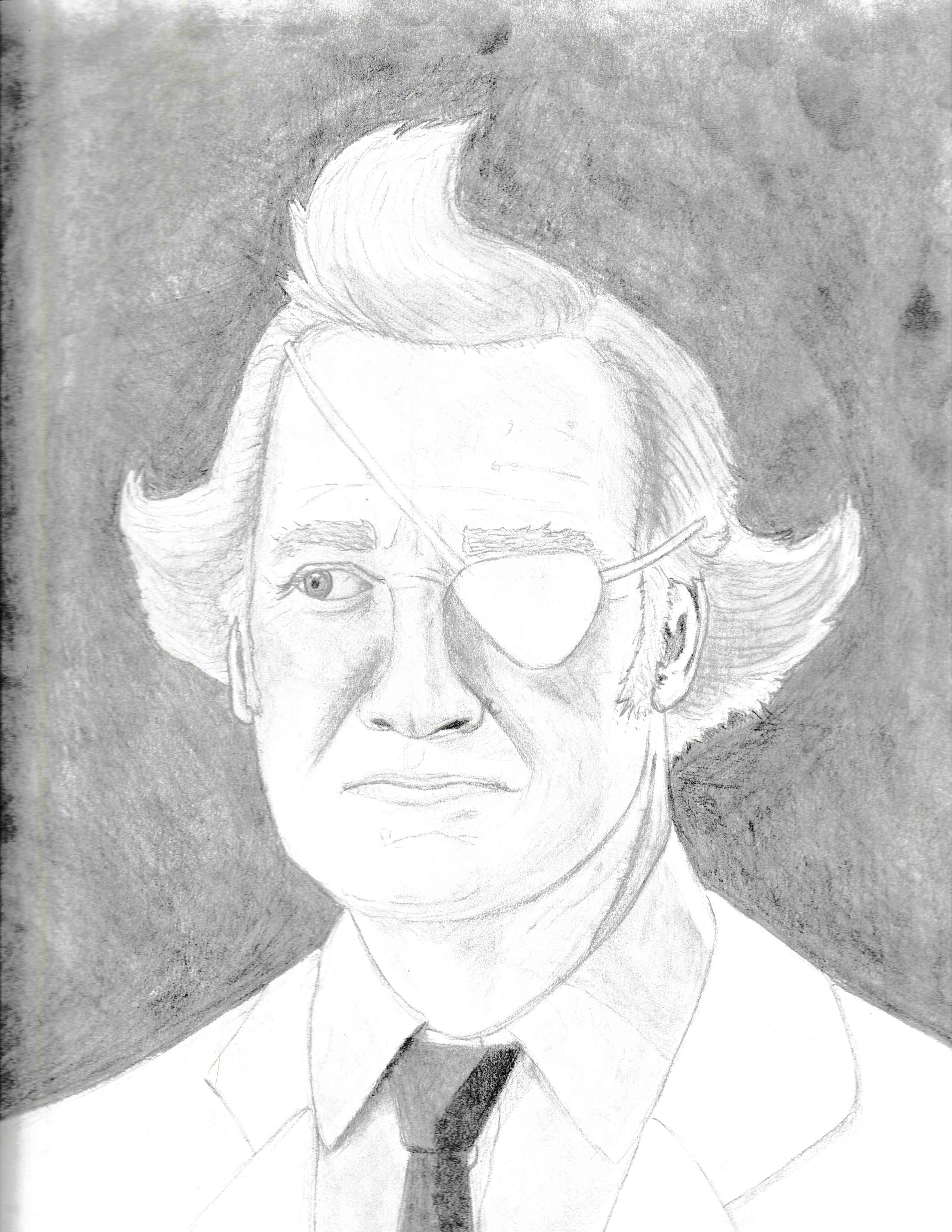 Calvin Fischoeder portrait (based on Kevin Kline) [OC] r/BobsBurgers