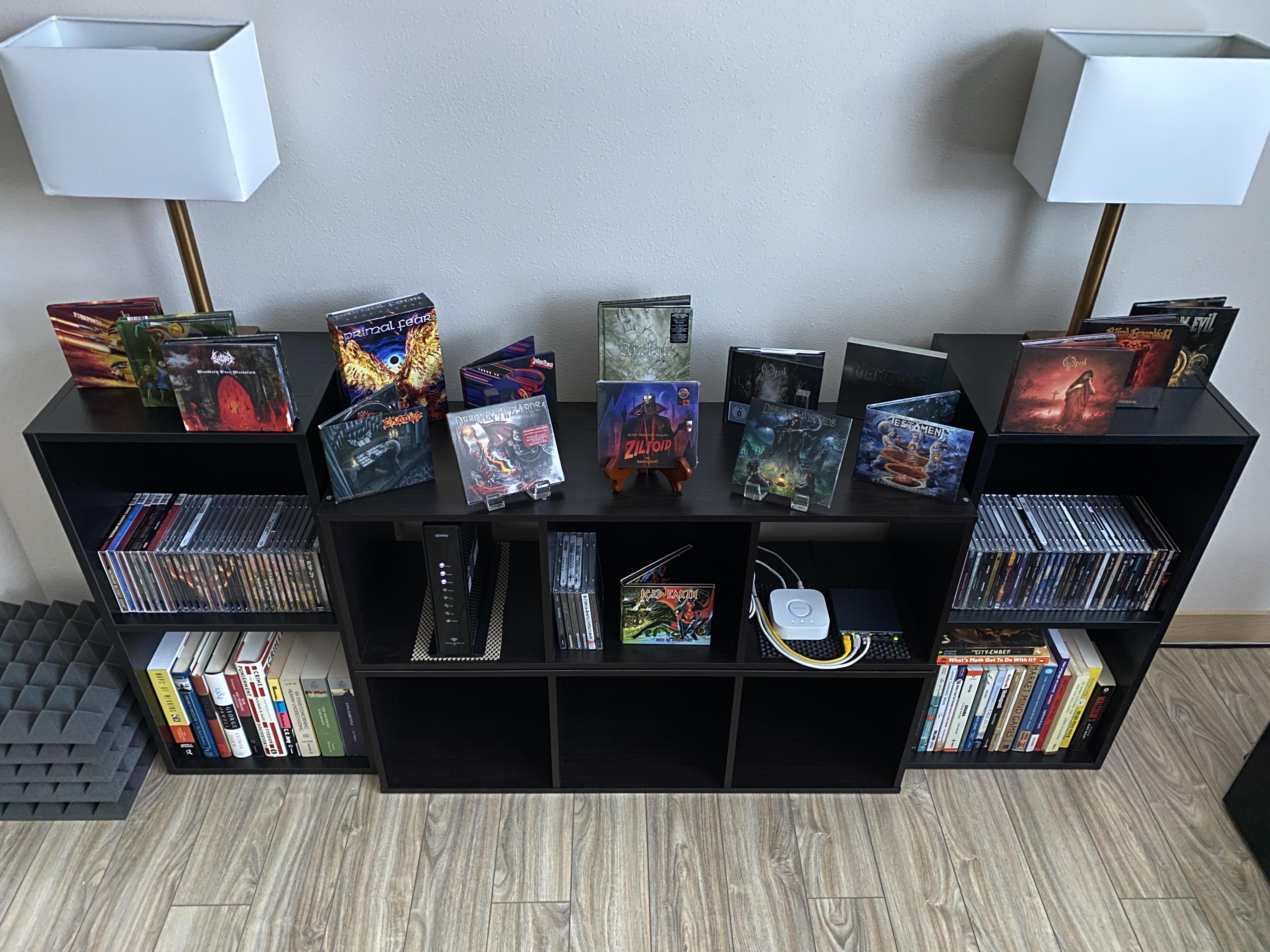 Not proper CD shelves, but finally I have more room to collect! Bonus