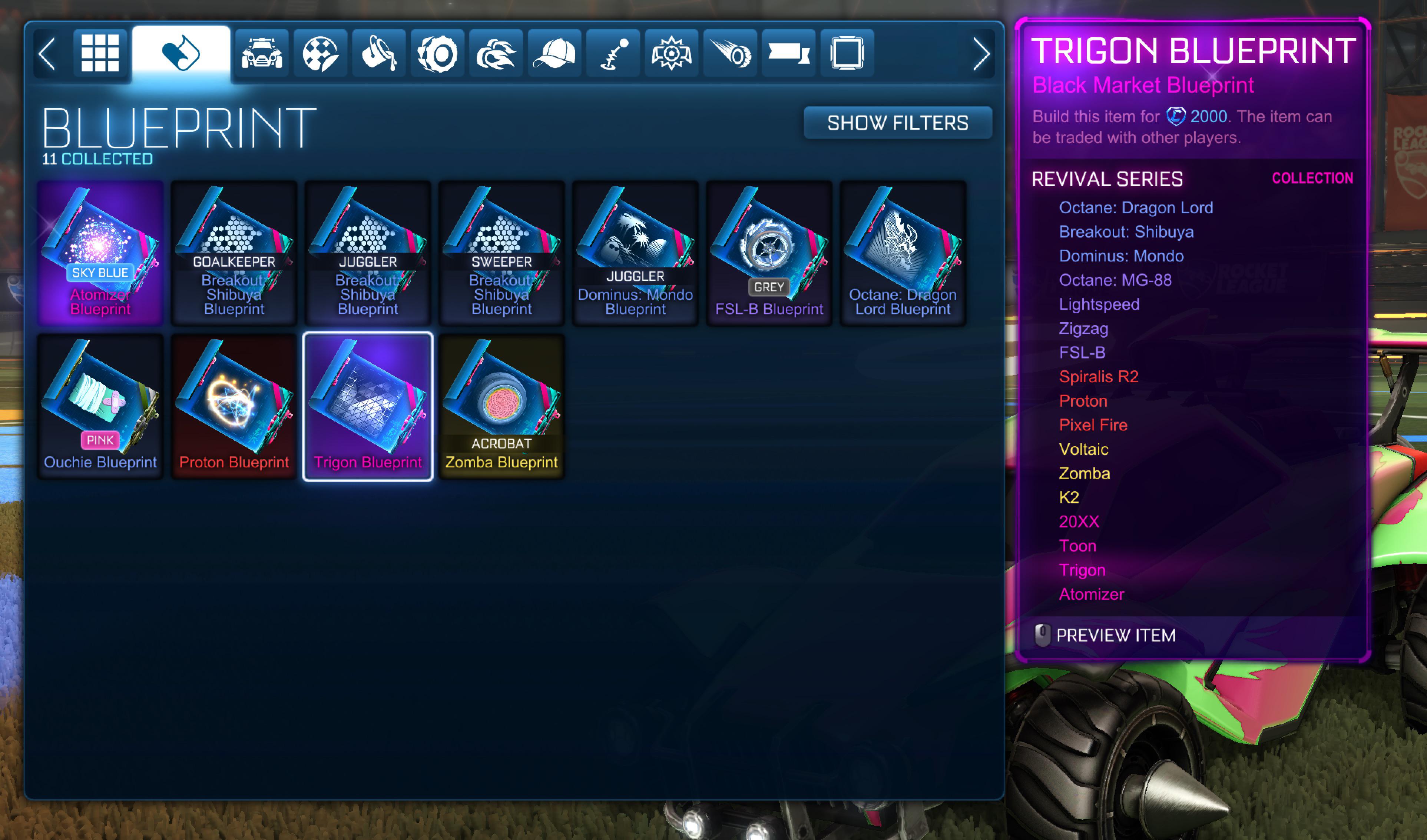 Black market blueprints r/RocketLeague