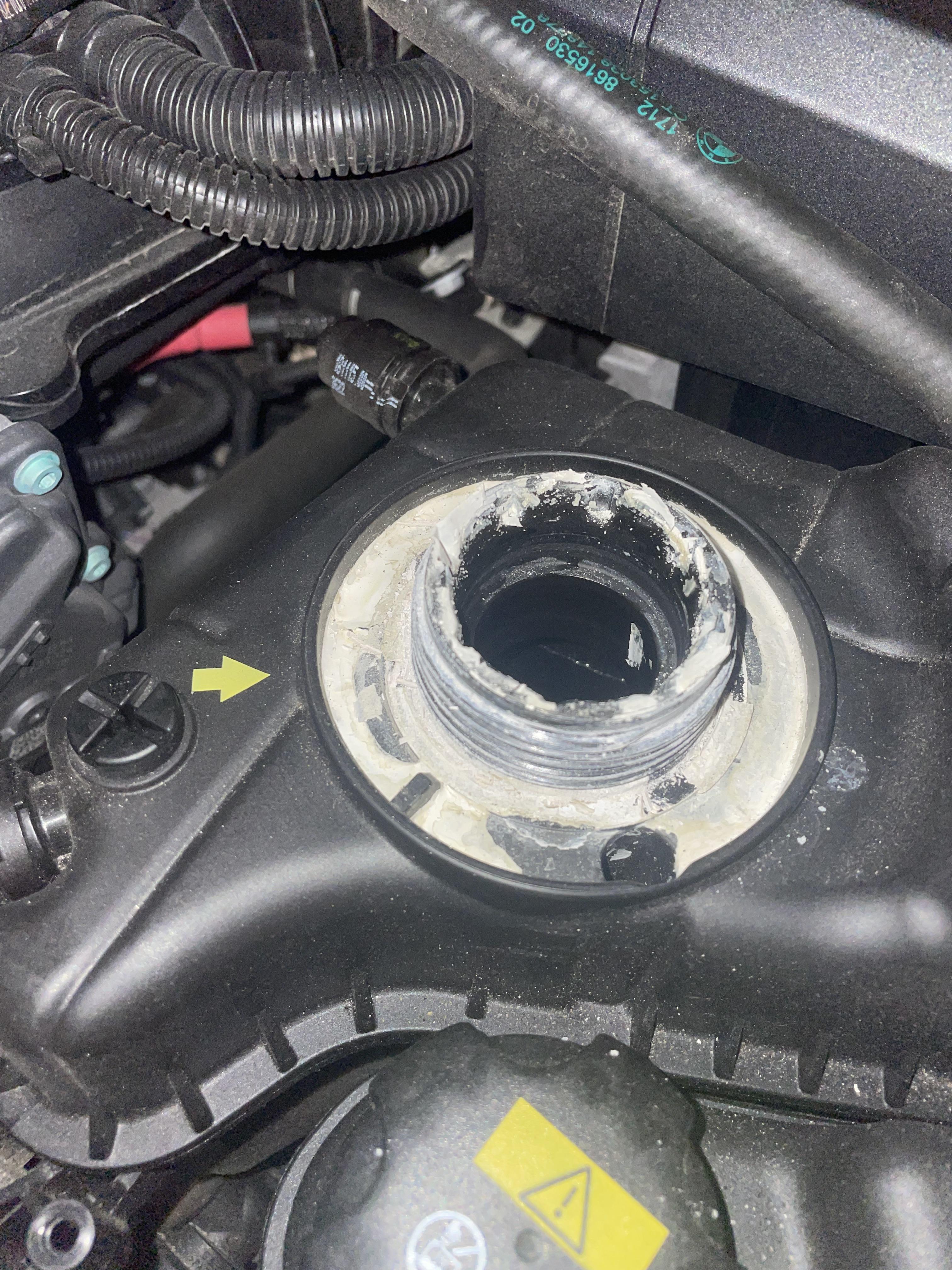Coolant cap seal gone? r/BMW