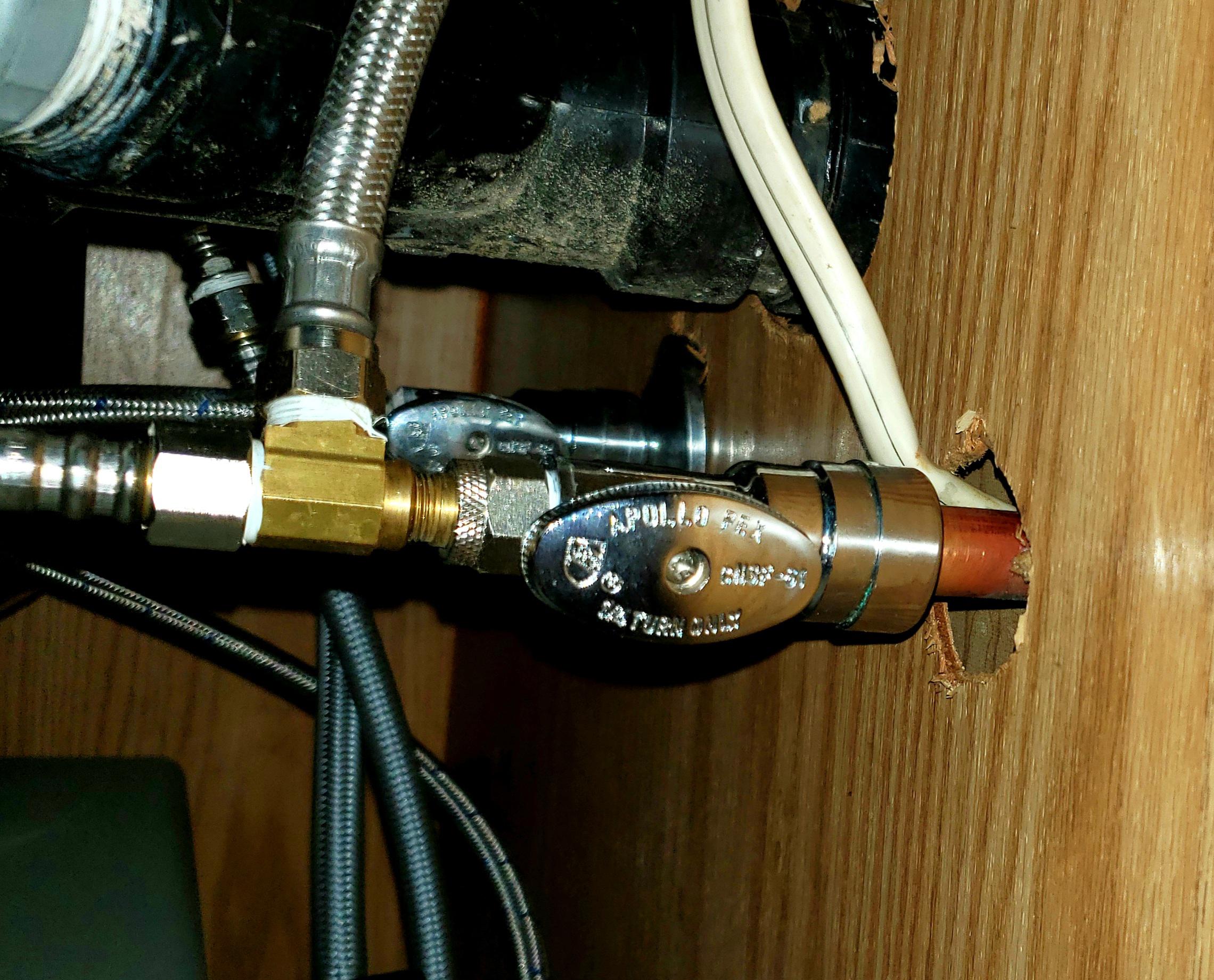 Apollo pex fitting? Remodeling & attached water line back to one of