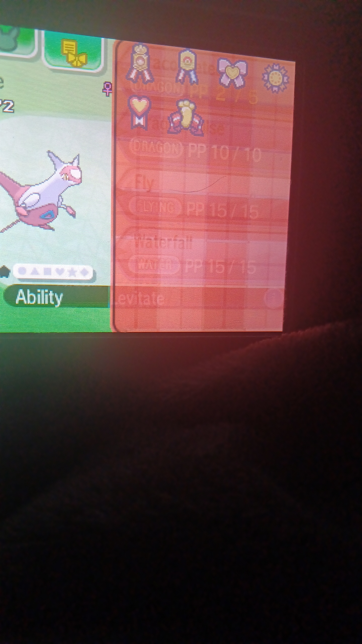 I'm trying to get my latias as many ribbons as possible but I got it in