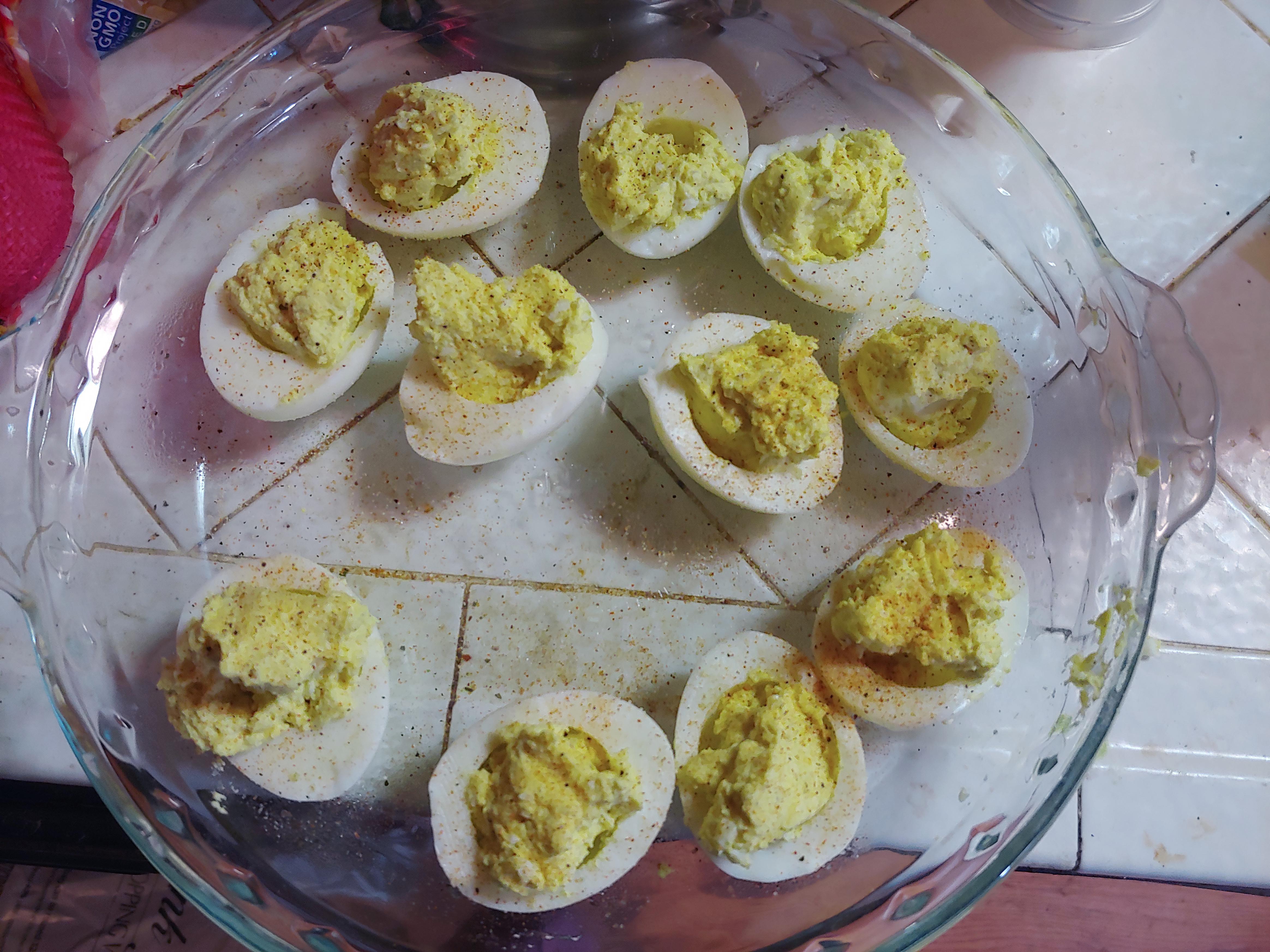 Made some yellow pocket angel eggs tonight. Hope my fellow heathen