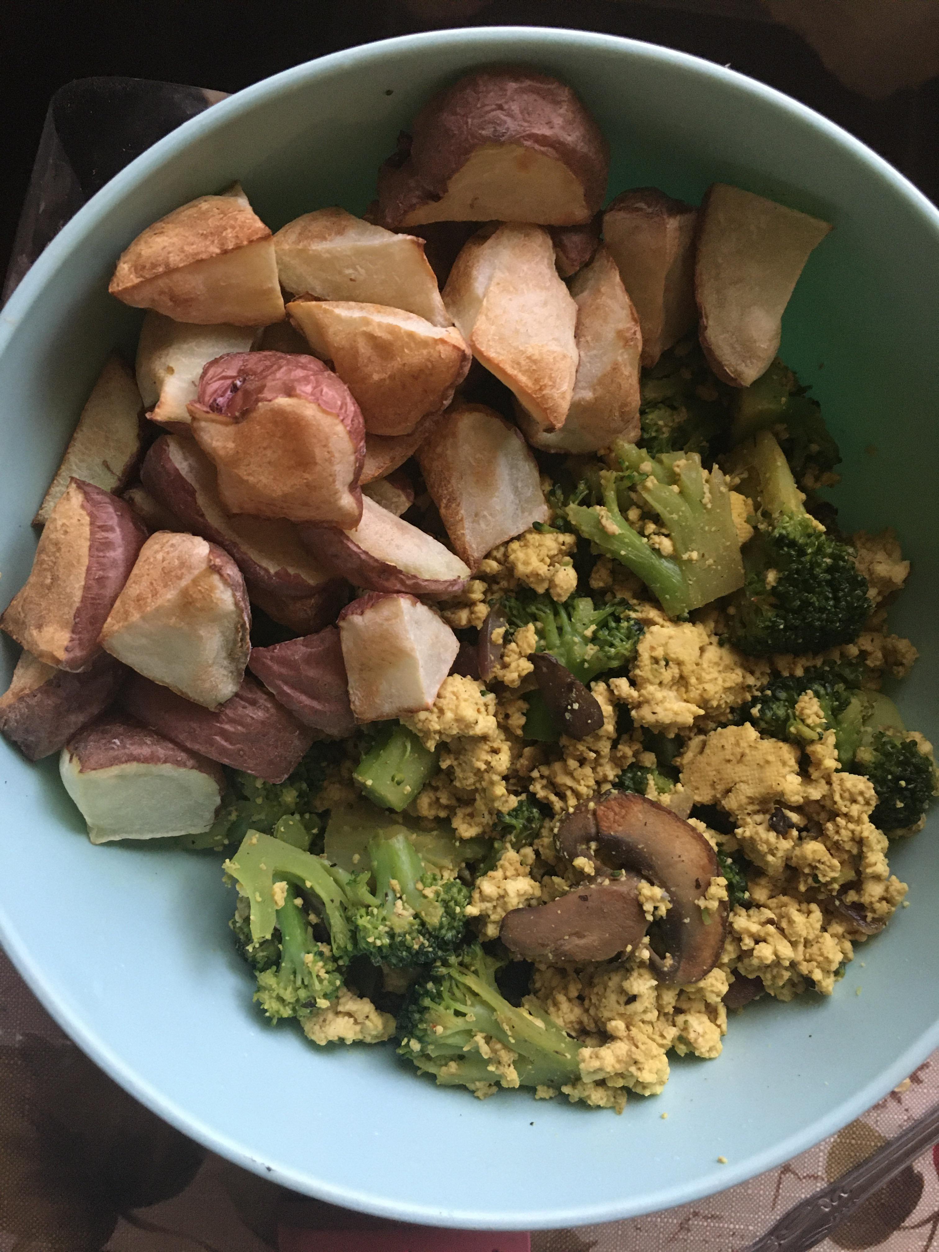 tofu scramble and some potatoes ) r/PlantBasedDiet