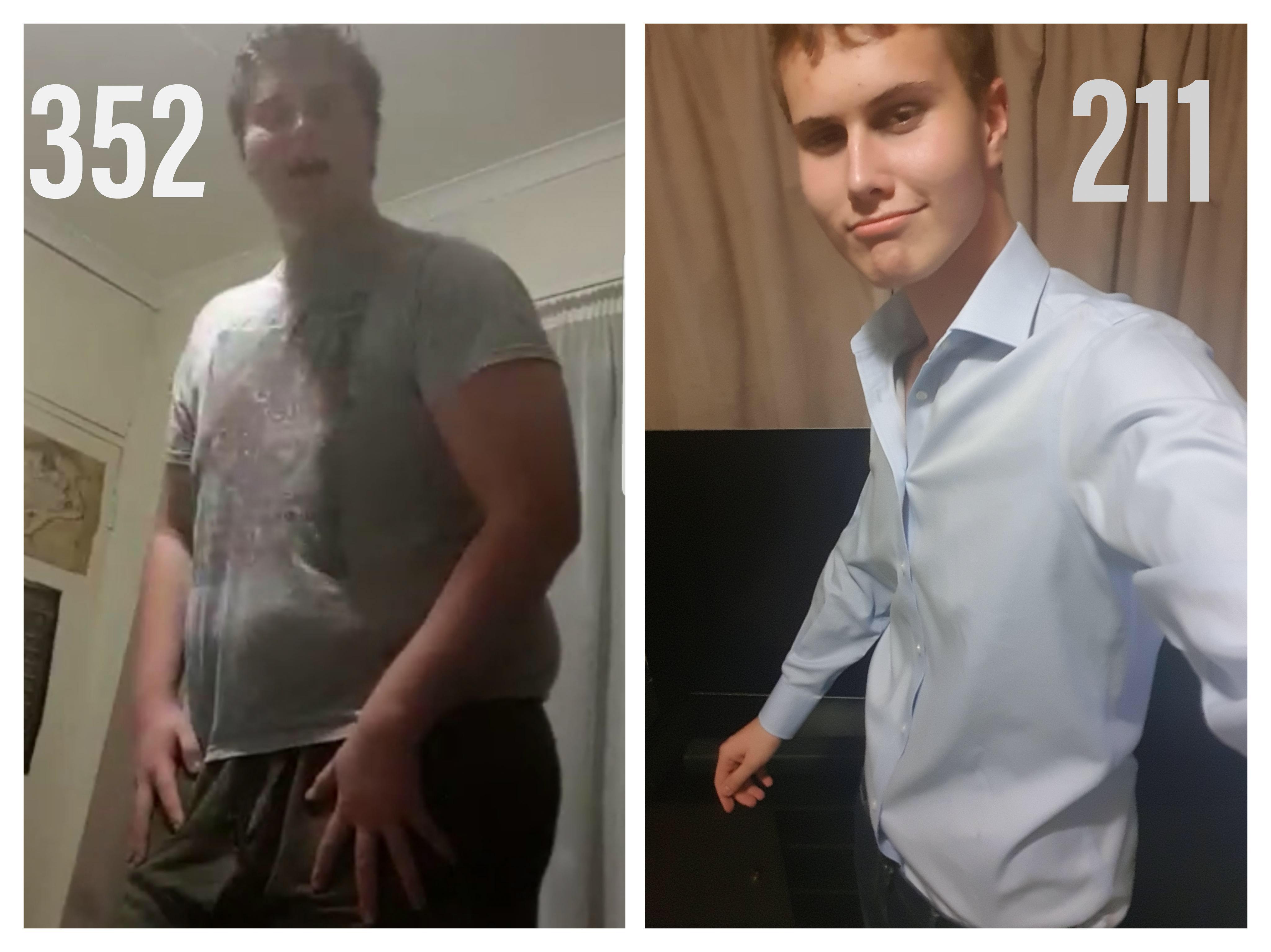 M/18/6'7" [352 > 211 = 141] (9 Months) Have Been Overweight Since I Was 8 Years Old. After Years And Years Of Trying Different Yo-Yo Diets I Finally Lost Weight When I