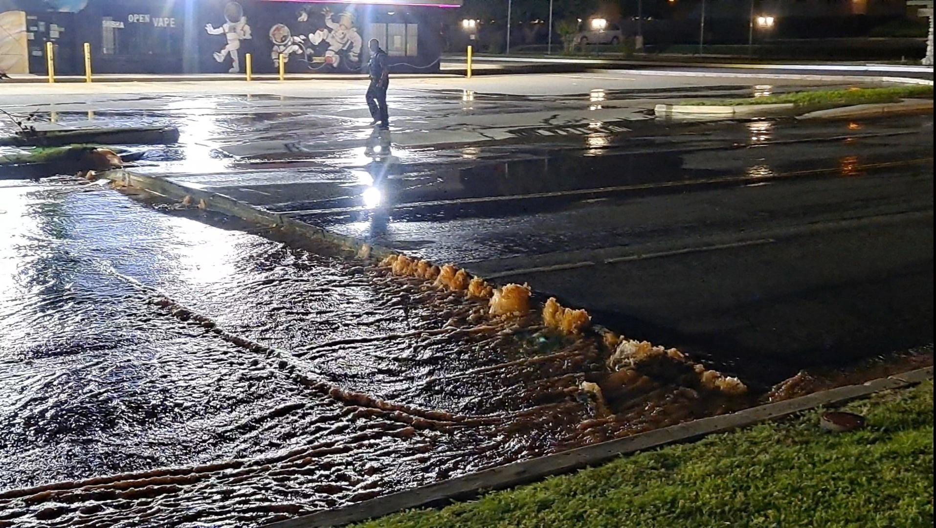 63rd by Meridian right now. Water main broke and collapsed the street
