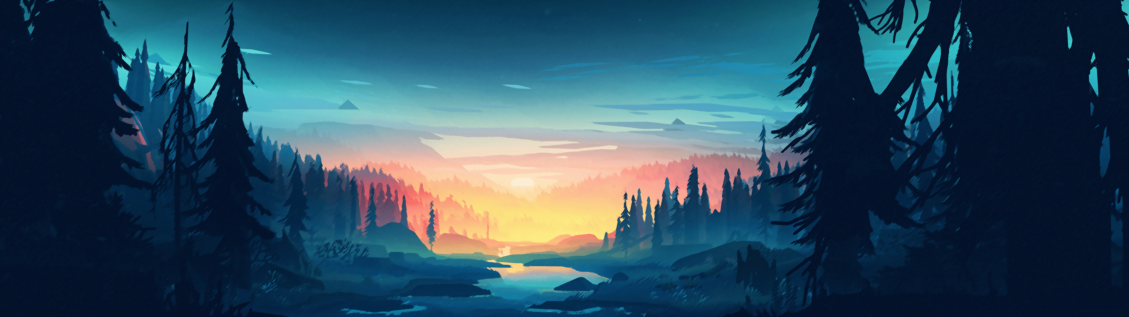 [3840x1080] Small Memory by Mikael Gustafsson r/multiwall