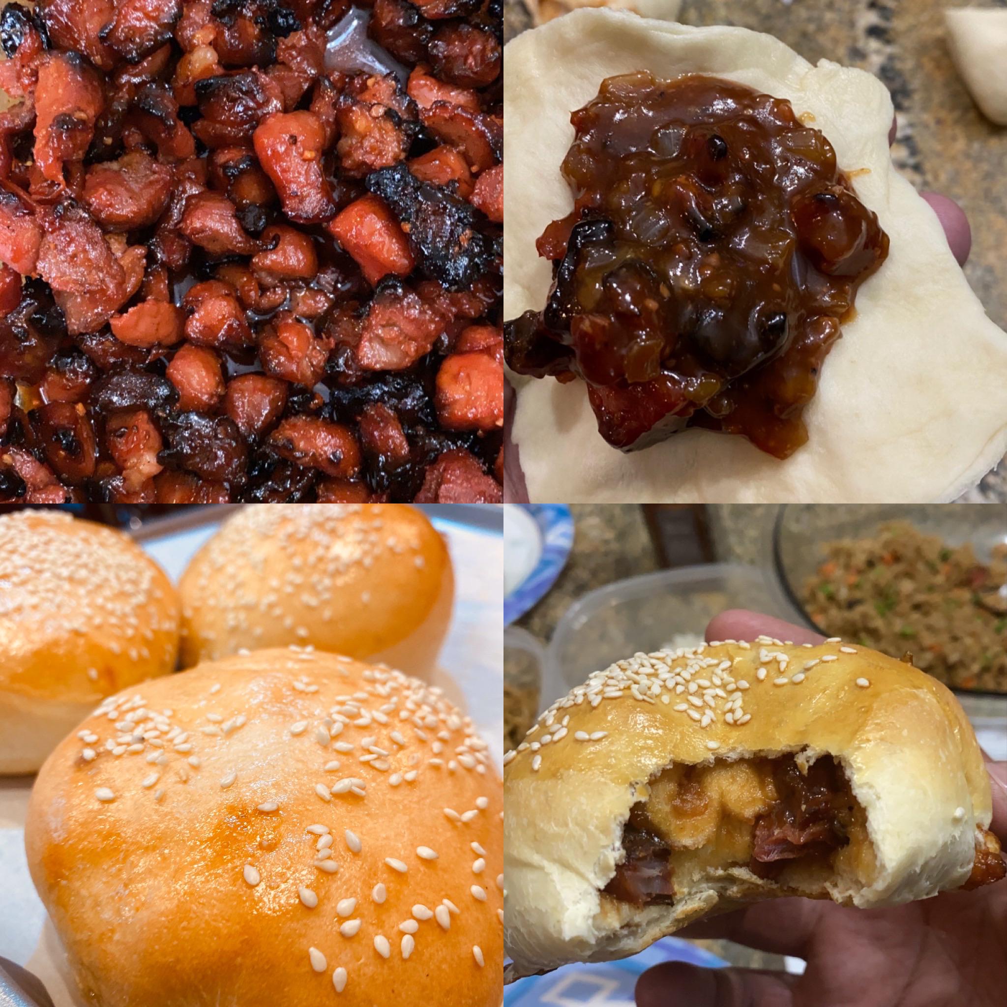 [Homemade] Chinese BBQ Pork Buns (Baked Cha Siu Bao) r/food