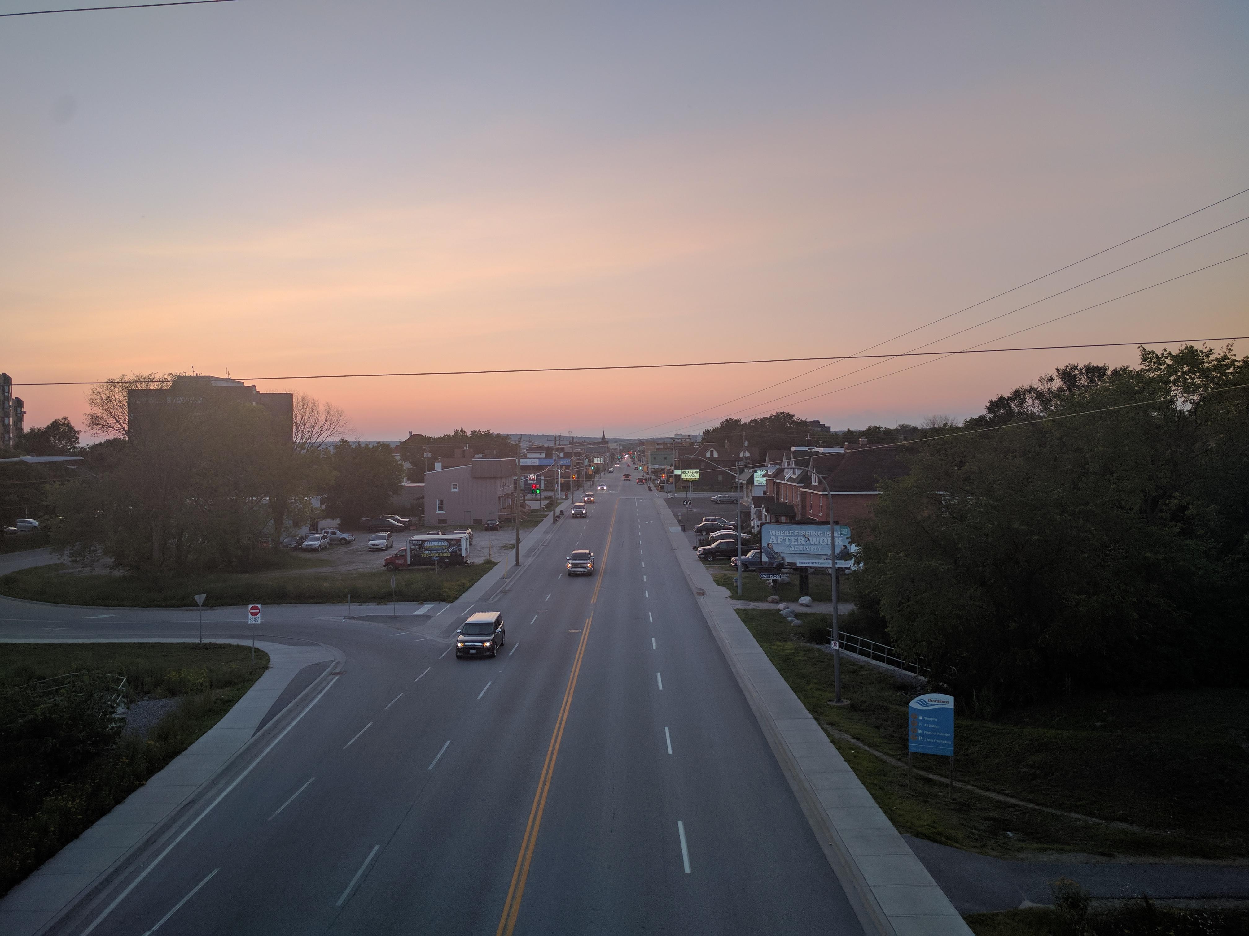 North Bay, Ontario, Downtown at sunset. (4032x3024) r/CityPorn