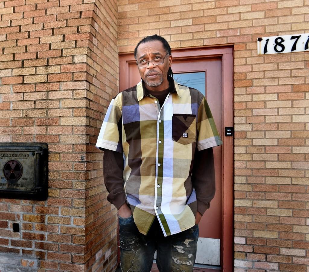 This man’s name is Frank Baker. Frank arrived home from work and was