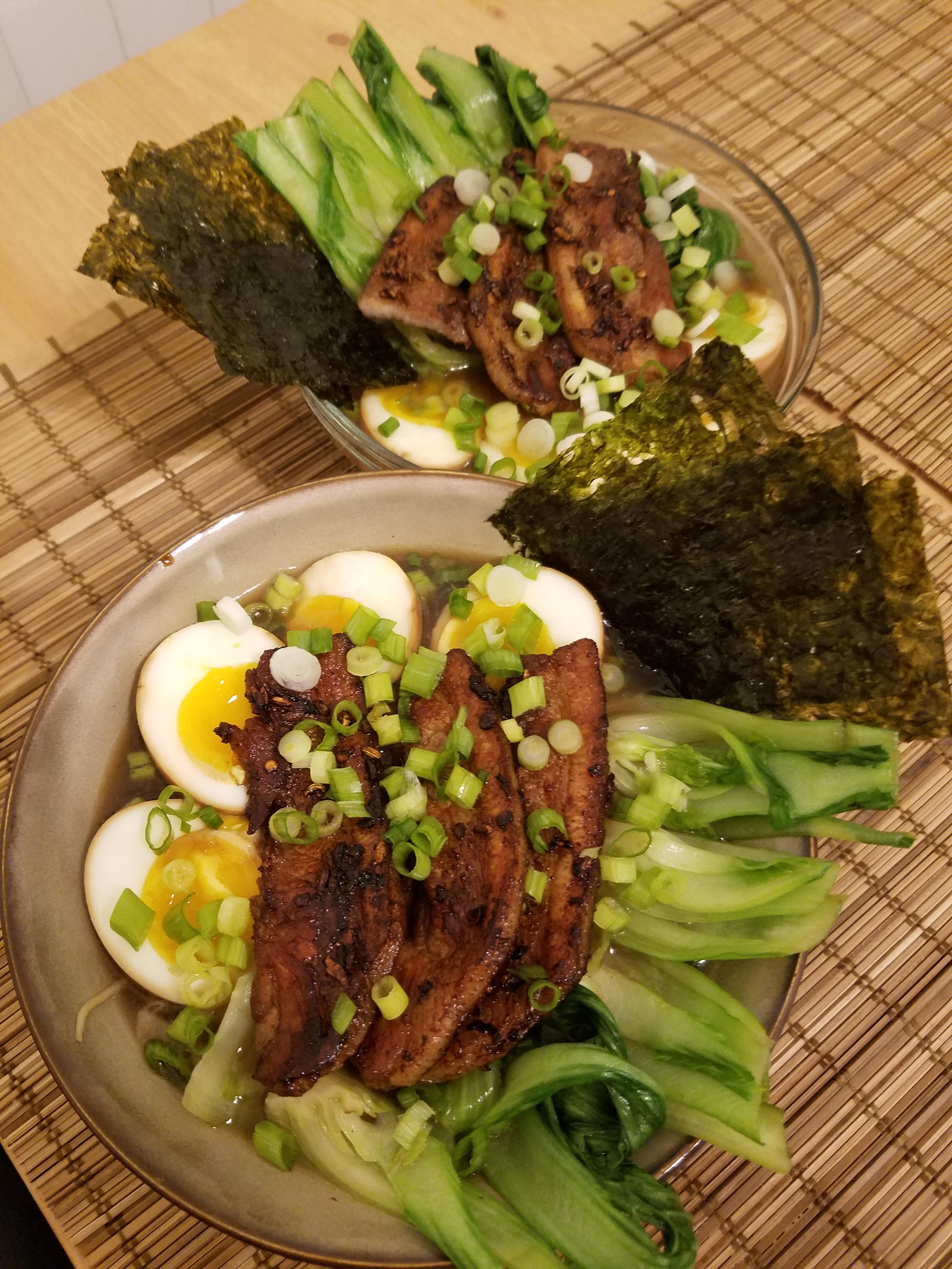 [Homemade] Marinated Pork Ramen r/food