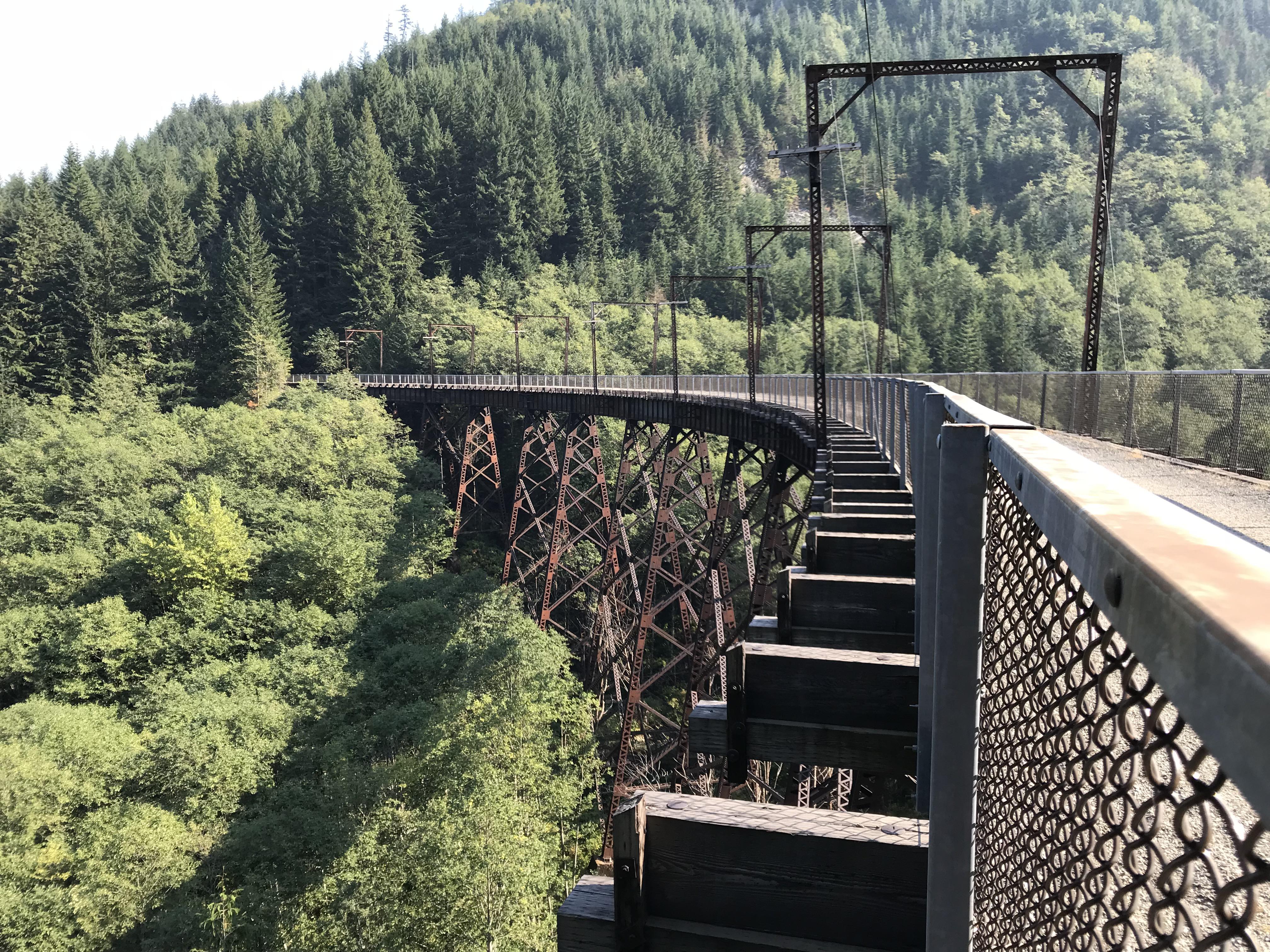 Iron horse trail WA, Seattle bound after the 2mile tunnel r