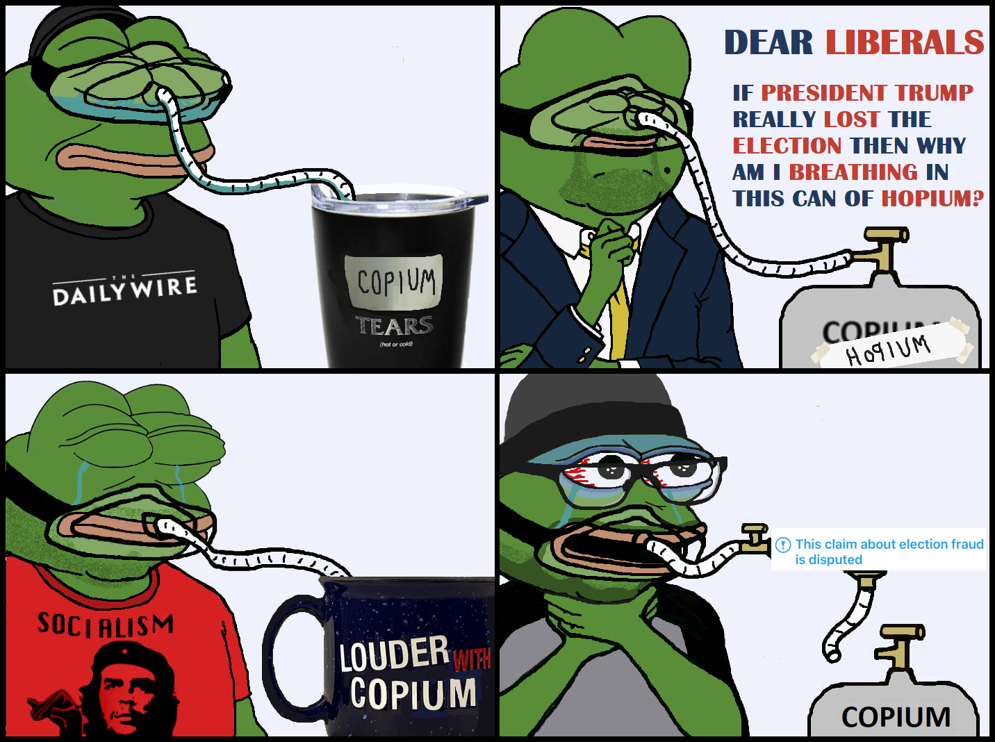 Here's a copium 4pack that will get you guys a lot of mileage now that