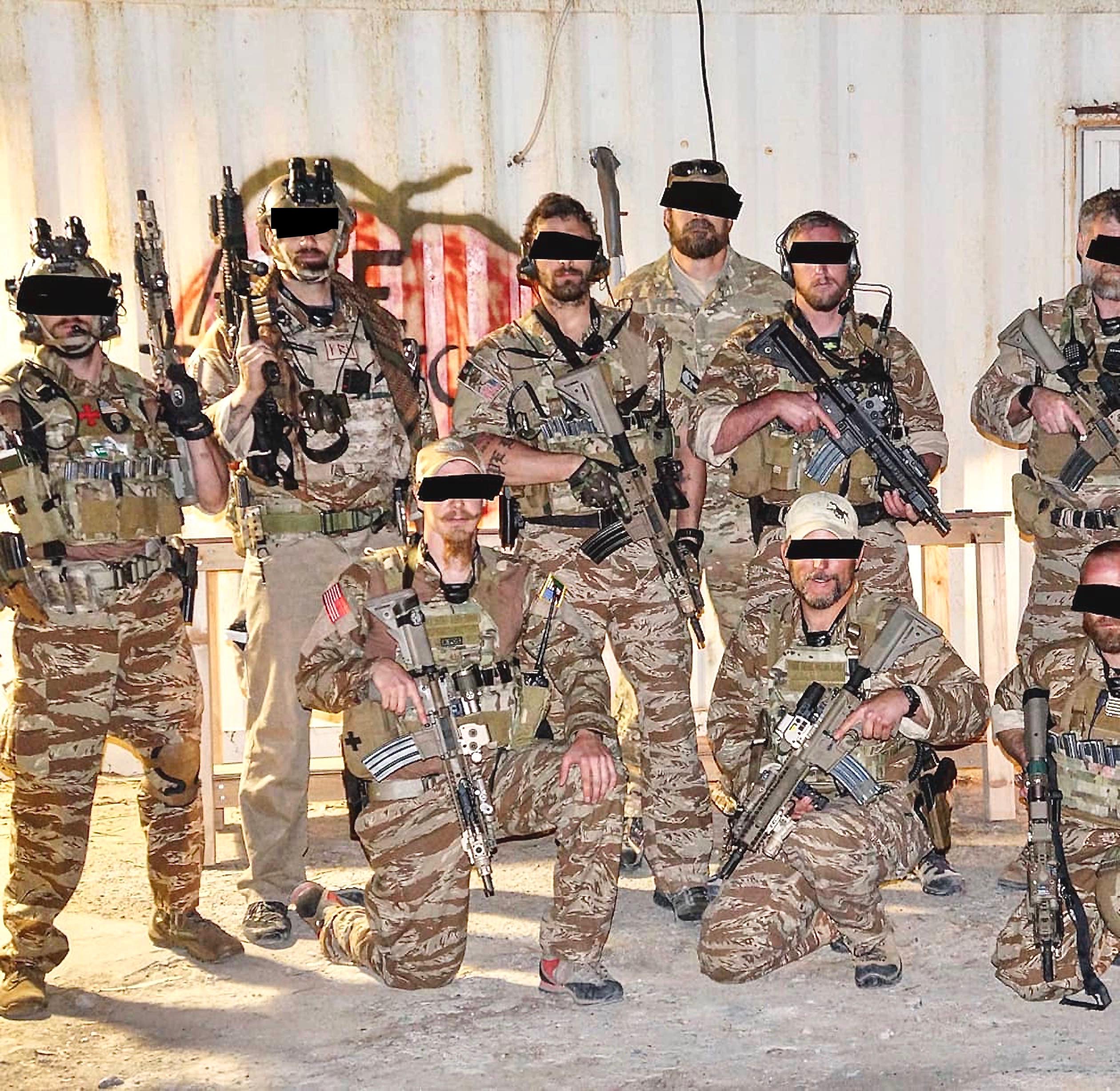 CIA's GRS (Global Response Staff) rockin' their Desert Tiger Stripes