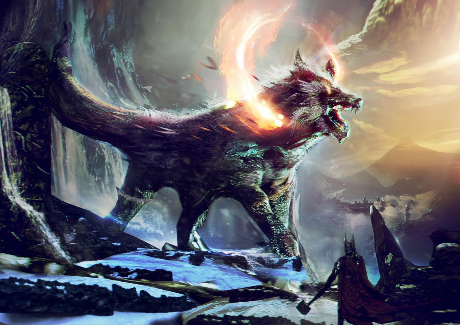 Fenrir by Joe Knight r/ImaginaryBeasts