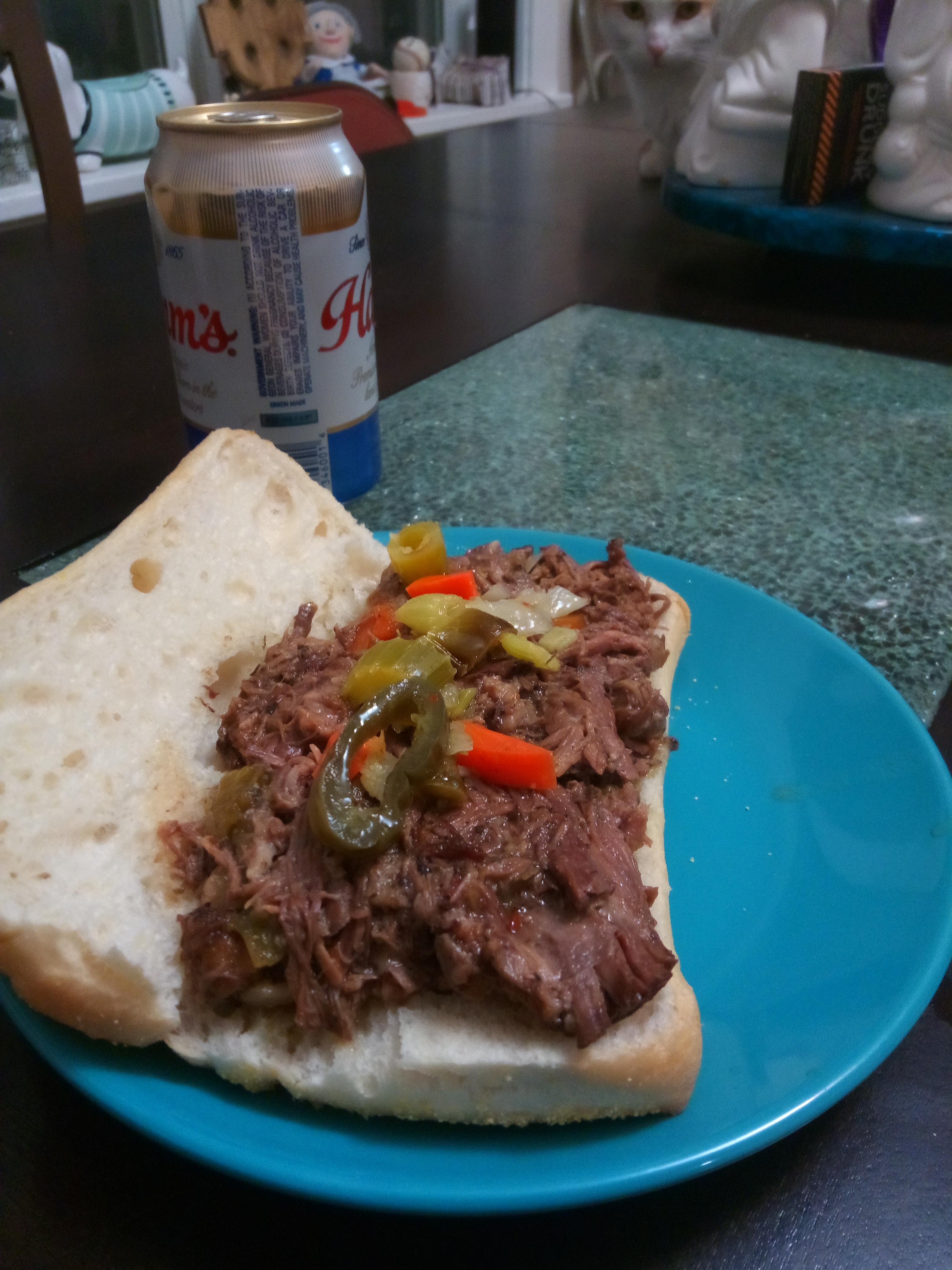"Chicago" Italian Beef r/slowcooking