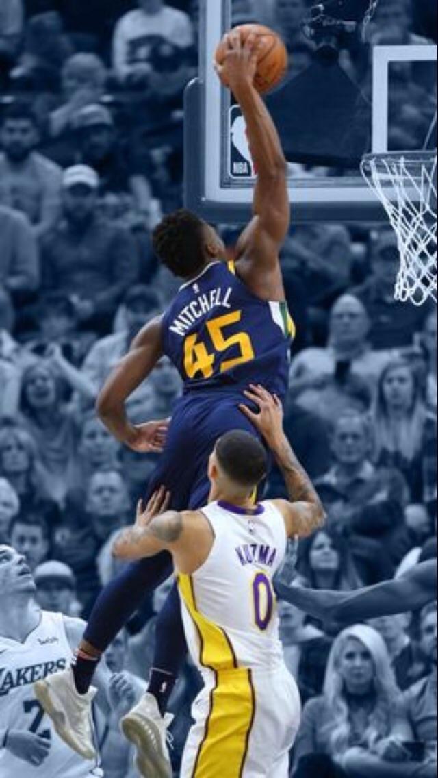 Donovan Mitchell wallpaper i made for a friend r/UtahJazz