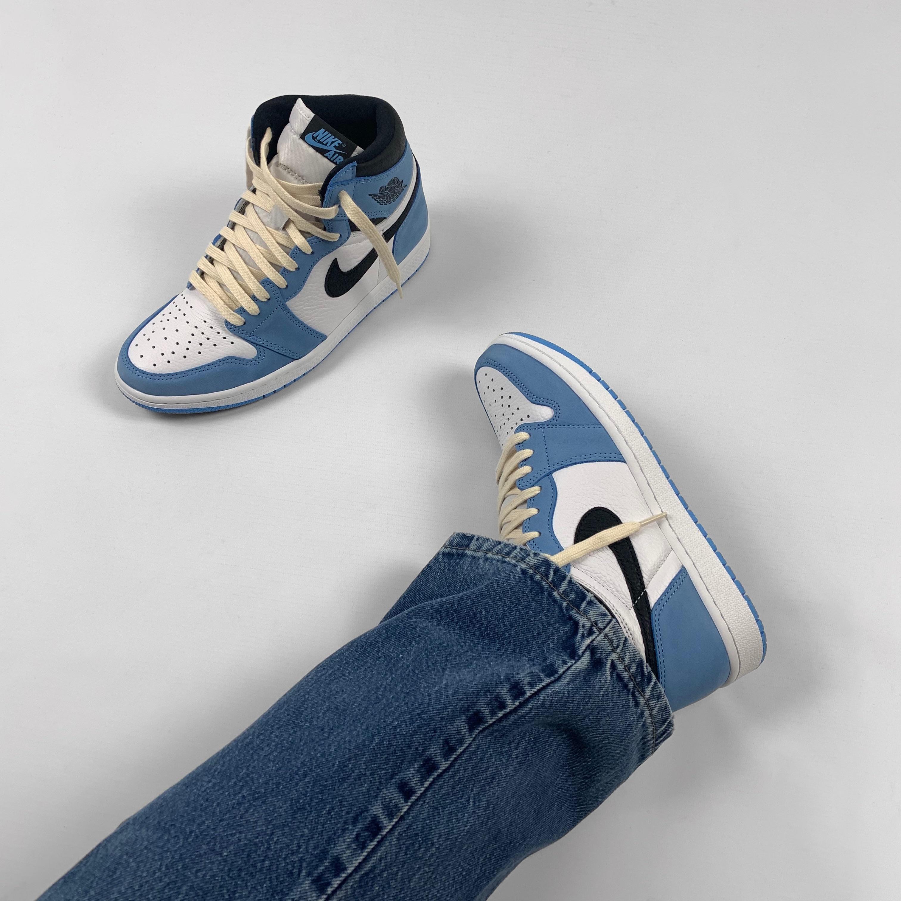 Lace Swap on the Nike Air Jordan 1 High “University Blue” r/Sneakers