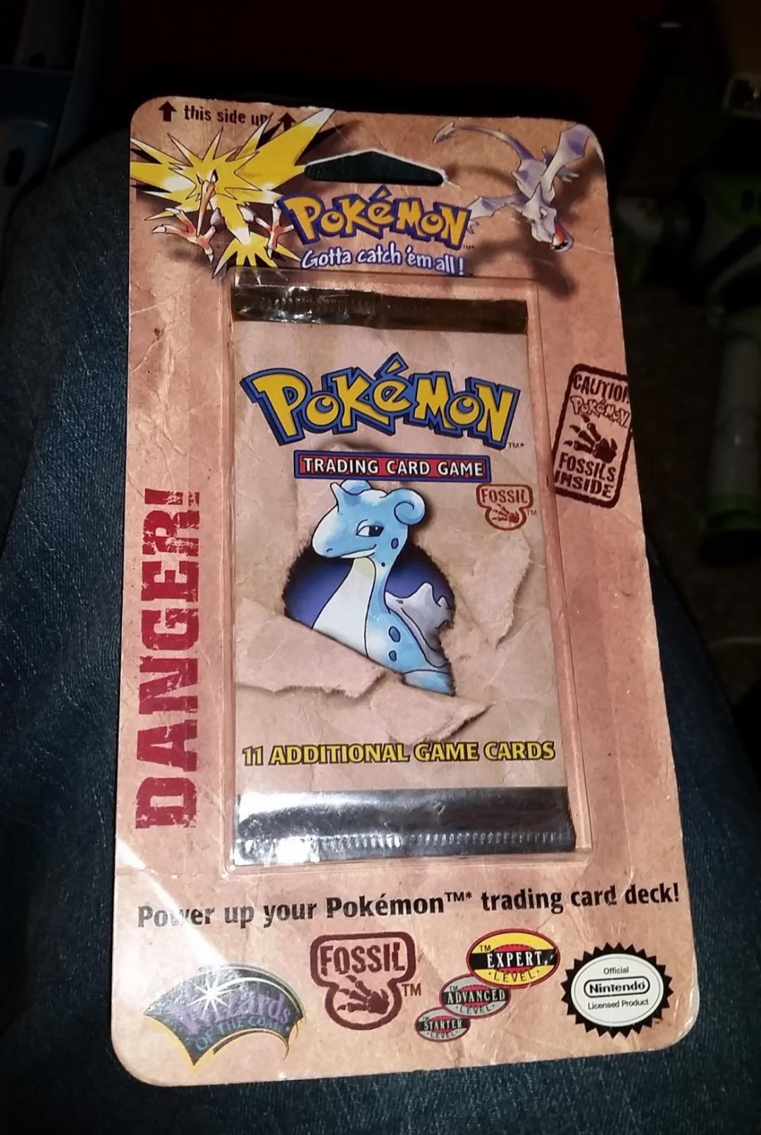 unopened Pokemon tcg Fossil deck nostalgia
