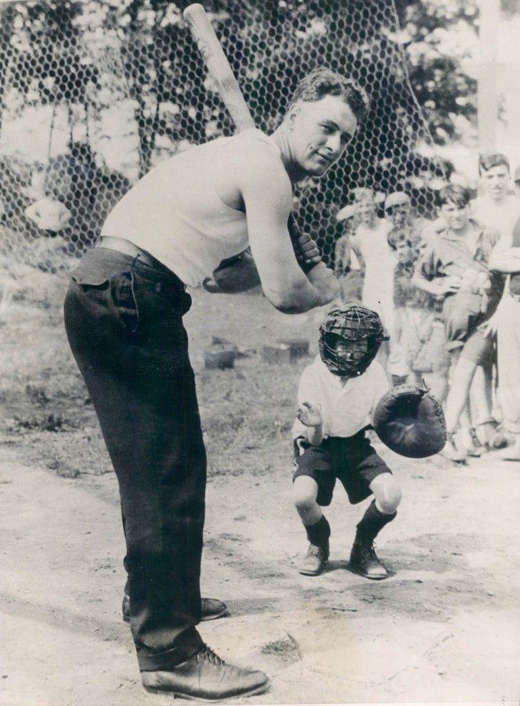 Lou Gehrig playing some sandlot baseball with some kids r/baseball