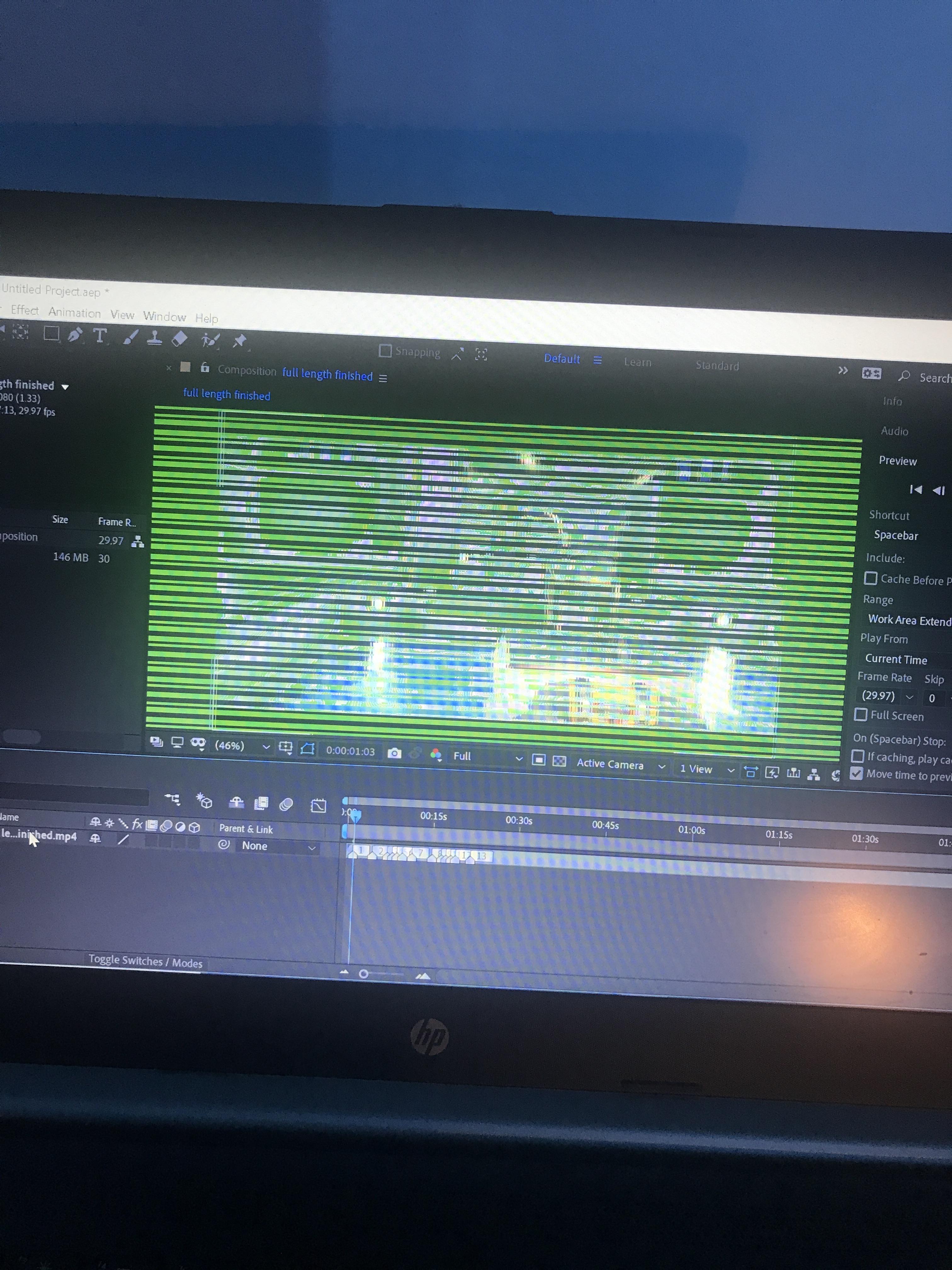 Help fix this green line issue r/AfterEffects