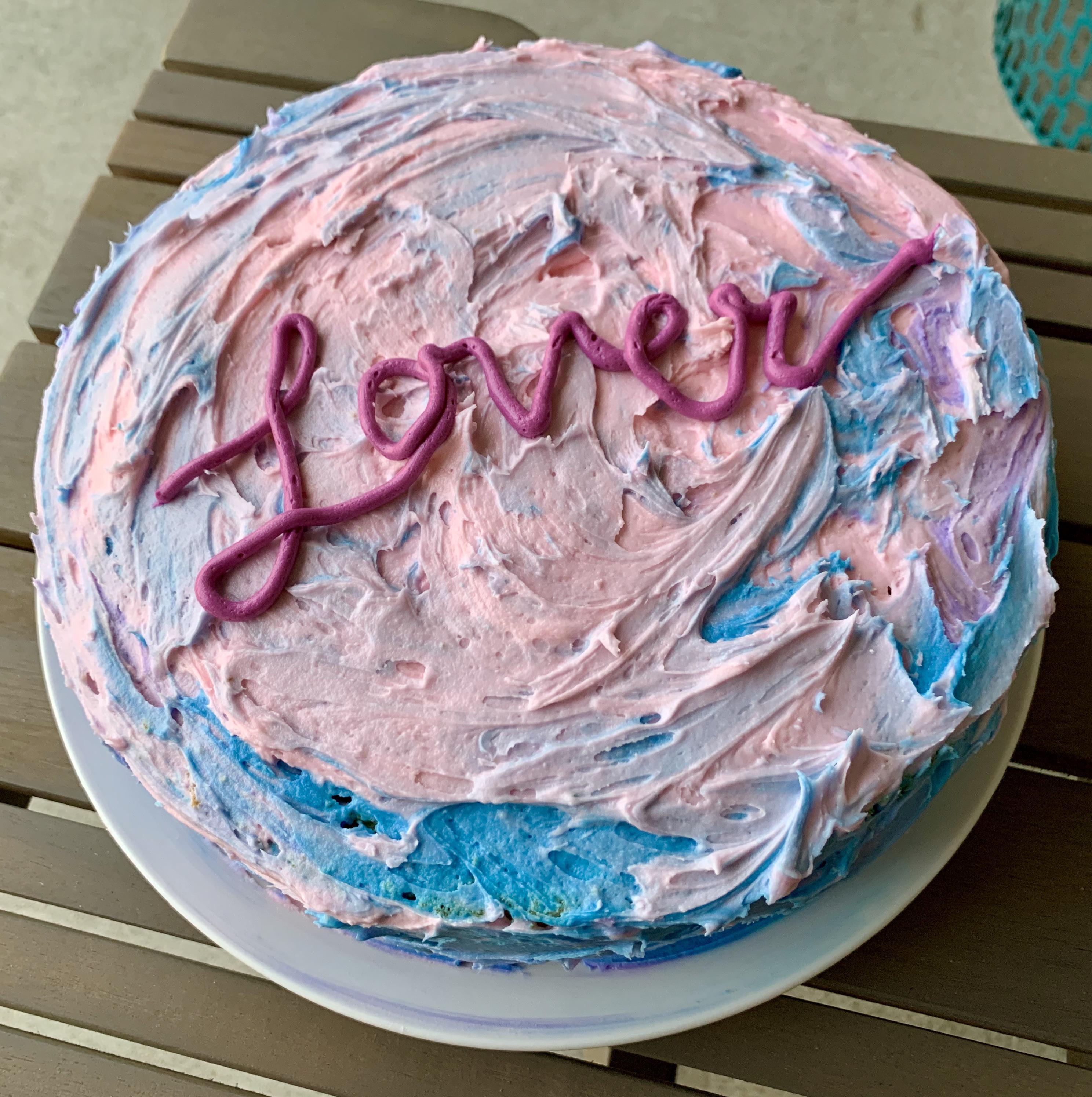 I figured the best way to celebrate the new album was to make a cake