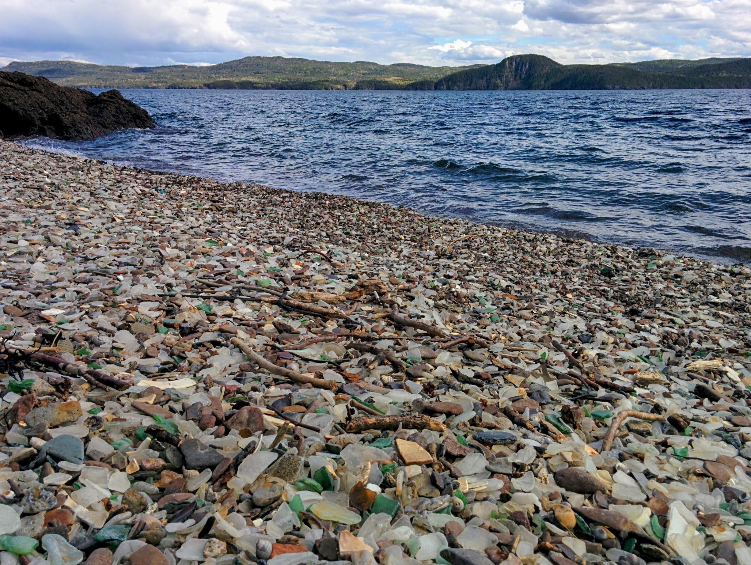 Glassy beach, Newfoundland, Canada r/seaglass