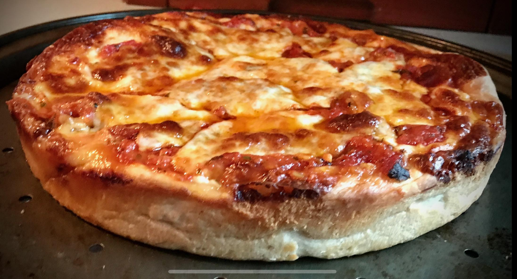 [homemade] Deep Dish Pizza r/food