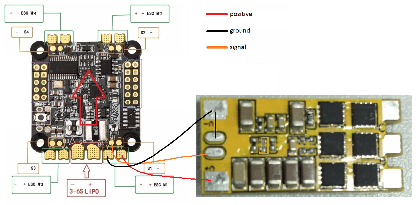 wiring ESC to FC : r/Multicopter