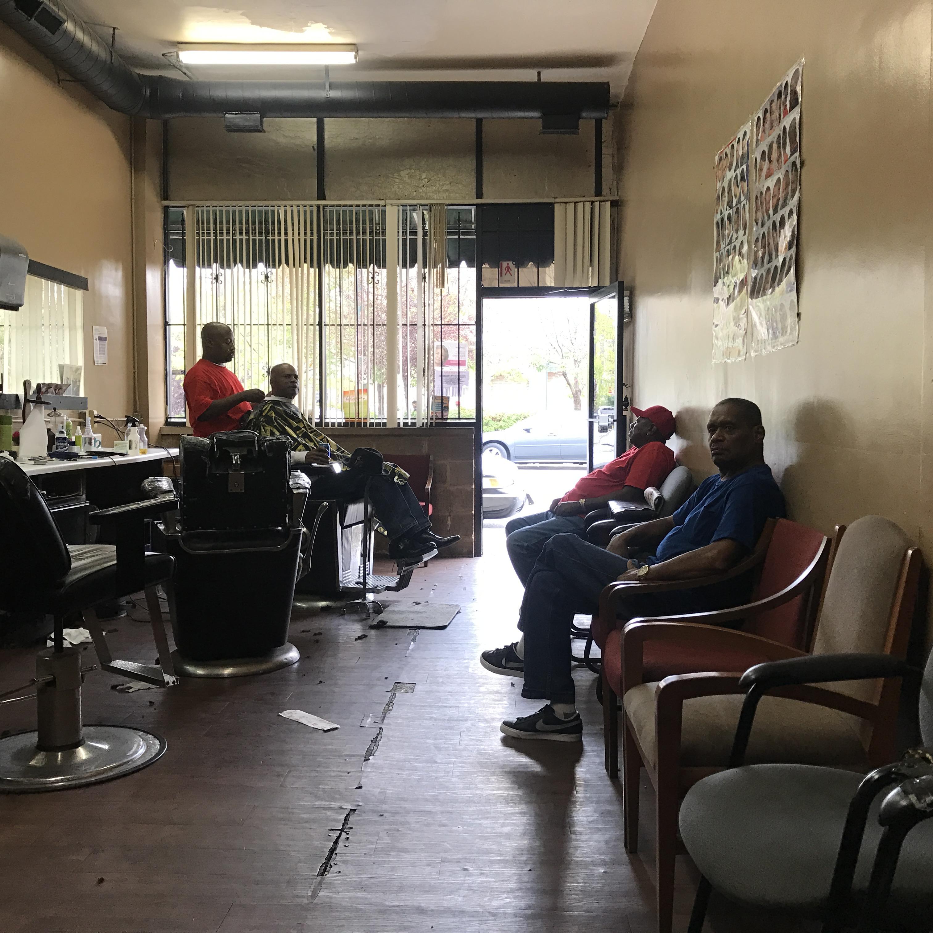 Loomis Barber shop 7905 S. Racine A on the south side of