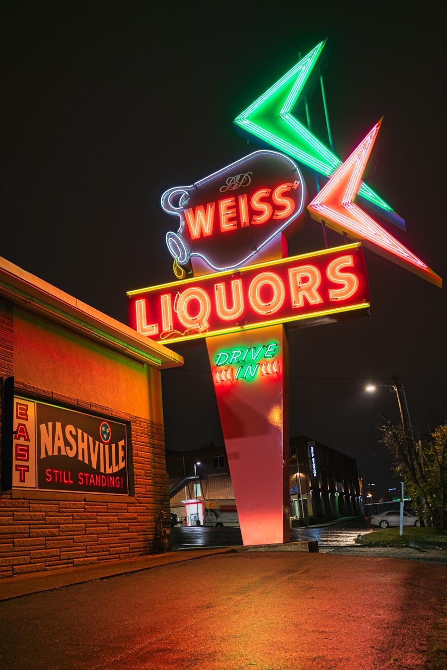 Weiss Liquors Neon Sign East Nashville r/nashville