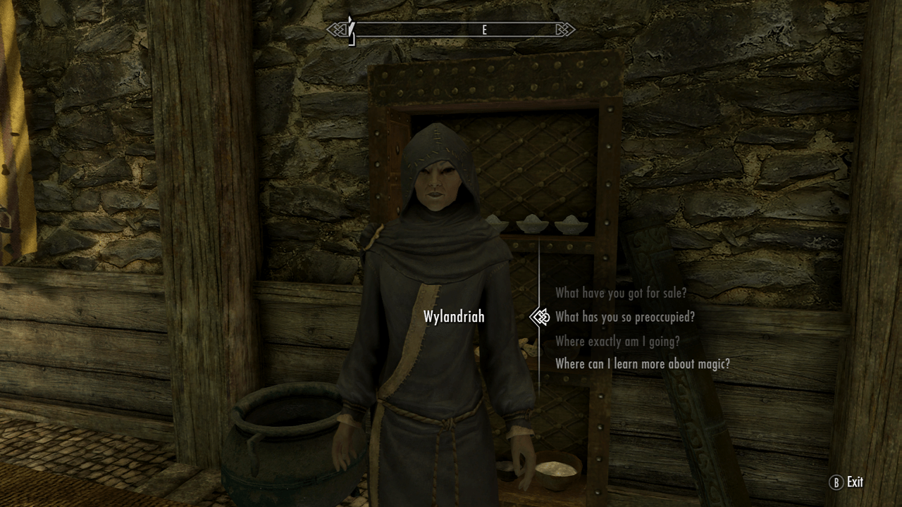 To Oblivion with Farengar. I just found my new Favourite court wizard