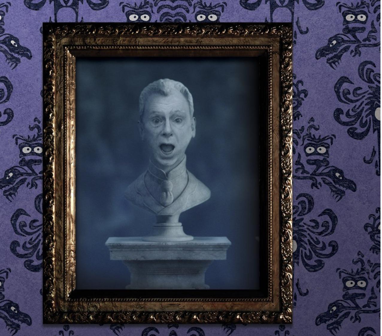 Muppets Haunted Mansion (2021) Pat Sajek as a singing bust MovieDetails