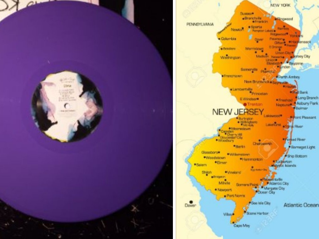 Is the Back on Top vinyl cover supposed to look like New Jersey? Or am