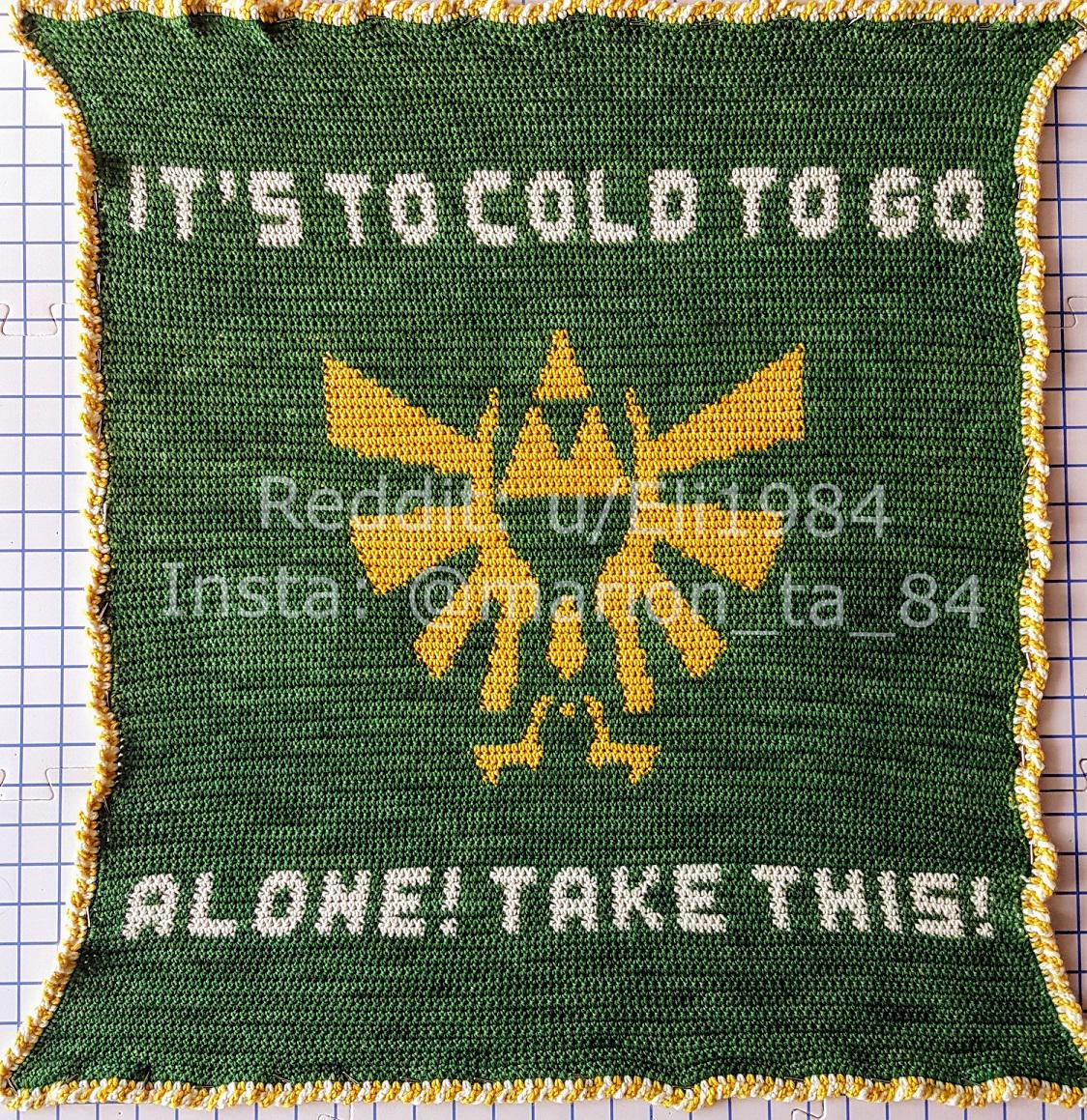 [FO] Zelda Baby Blanket (a lot) info in comments ) r/crochet